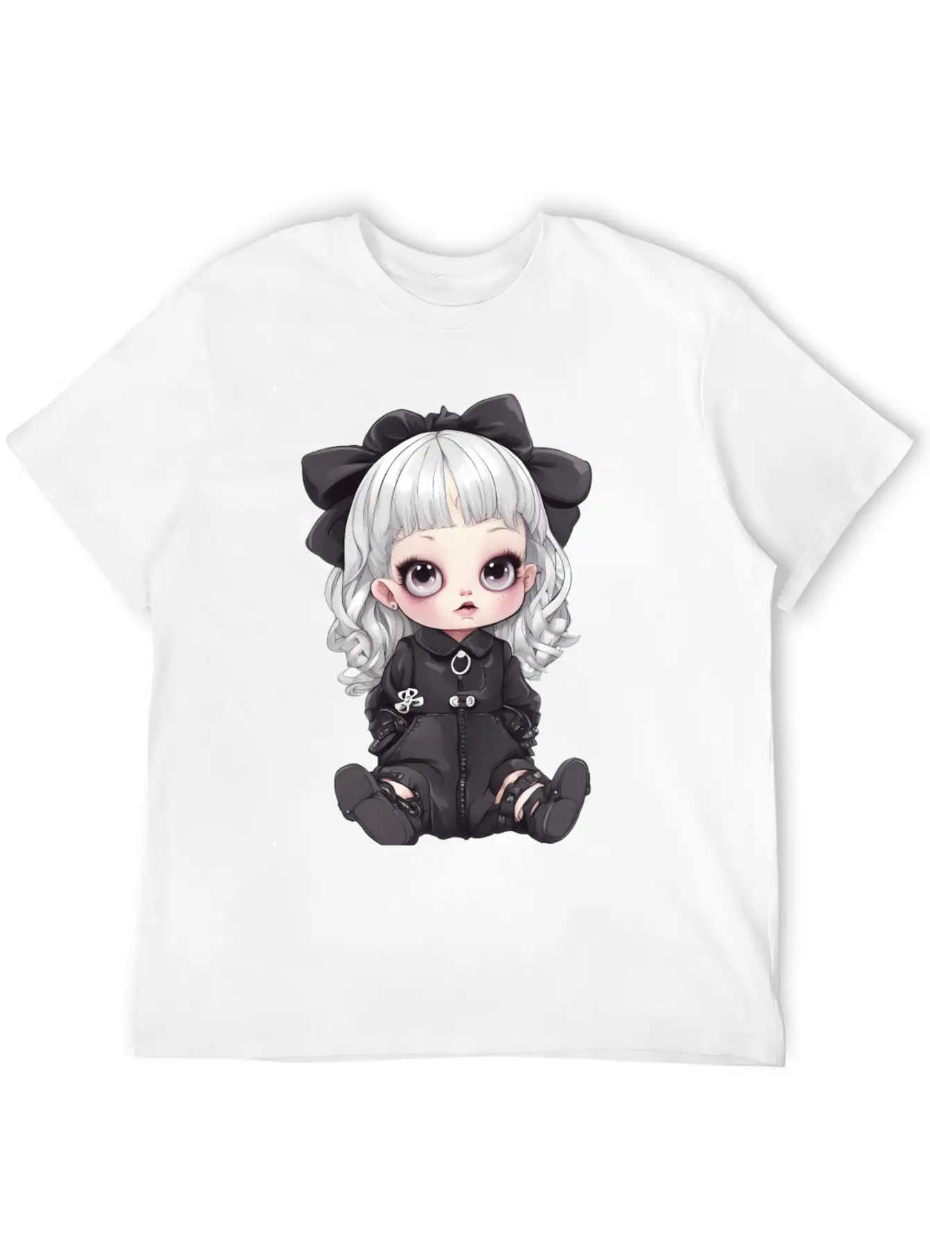 Kawaii Goth Unisex Casual T-Shirt – Clean Design For Daily Comfort