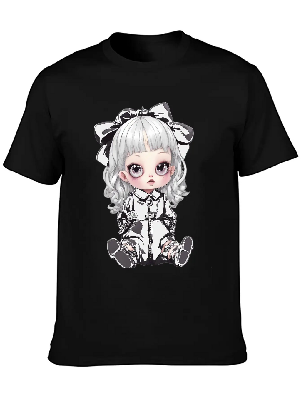 Kawaii Goth Unisex Casual T-Shirt – Clean Design For Daily Comfort