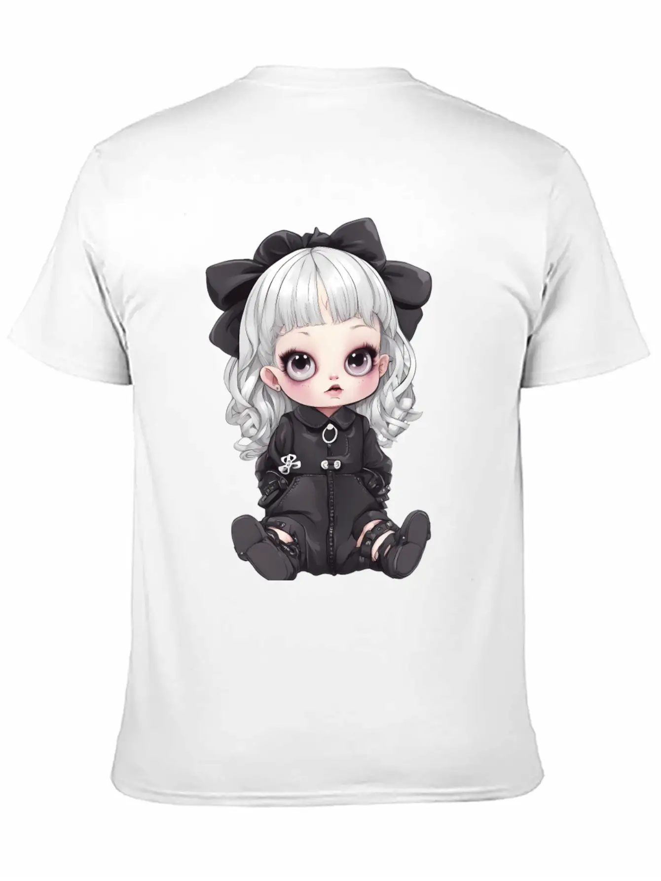 Kawaii Goth Unisex Casual T-Shirt – Clean Design For Daily Comfort