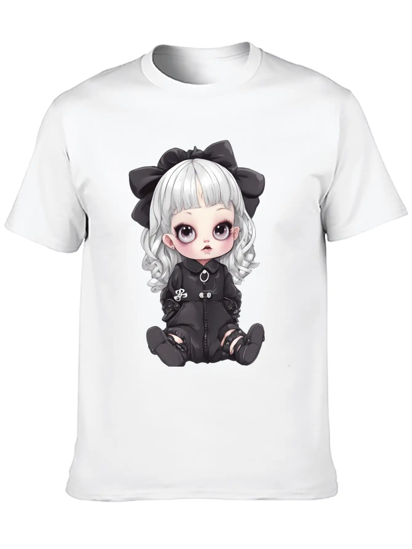 Kawaii Goth Unisex Casual T-Shirt – Clean Design For Daily Comfort