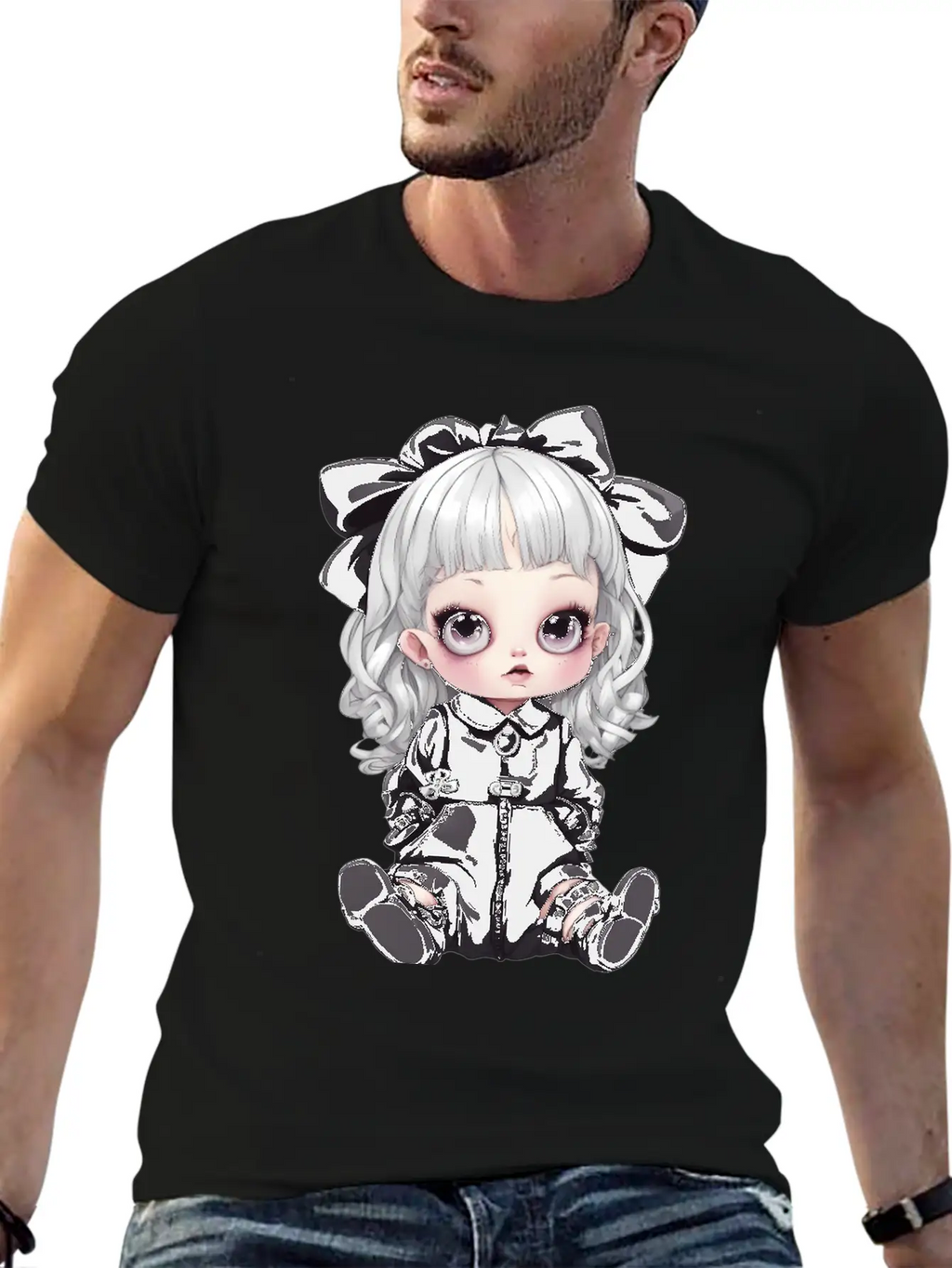 Kawaii Goth Unisex Casual T-Shirt – Clean Design For Daily Comfort