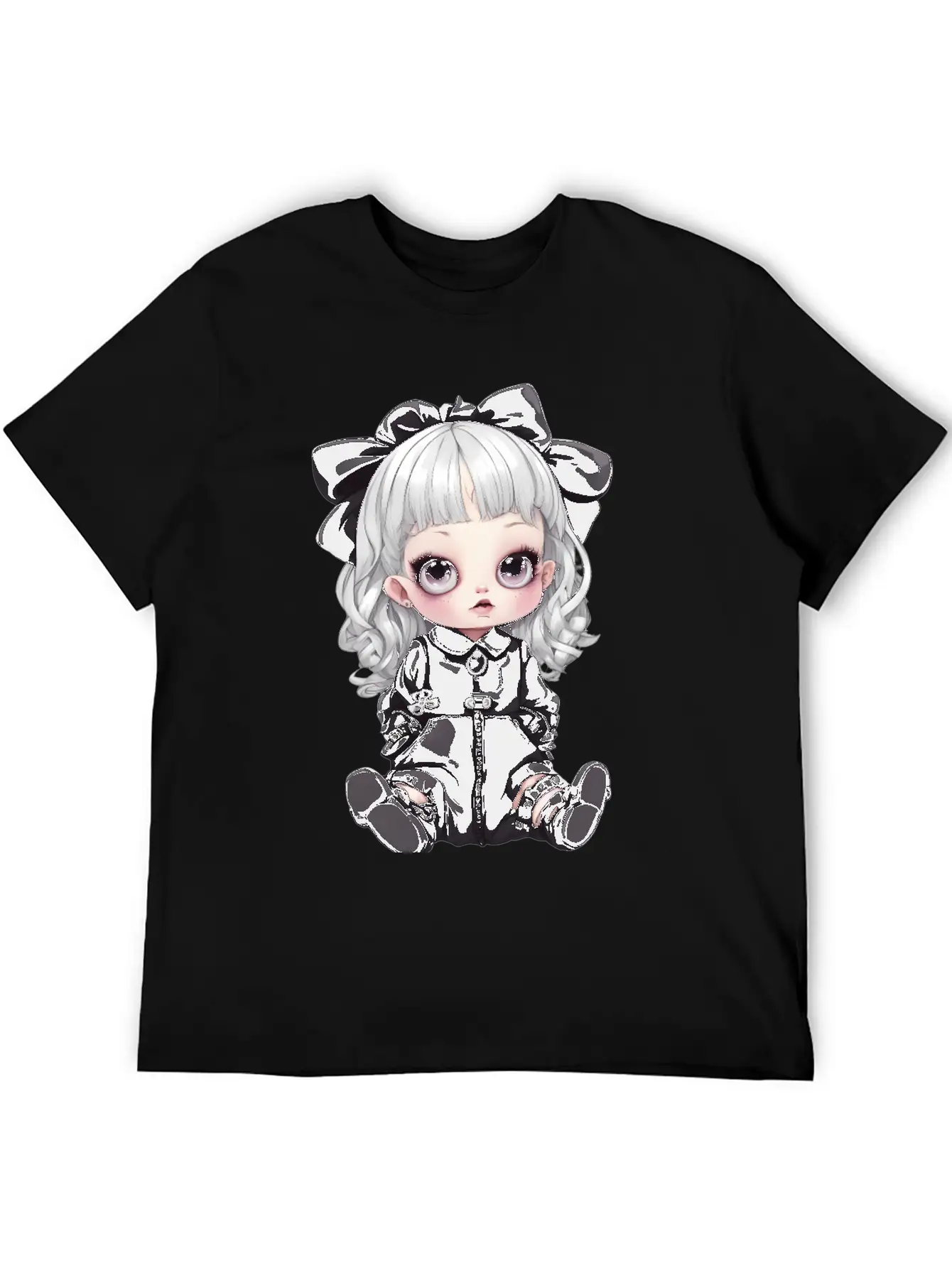 Kawaii Goth Unisex Casual T-Shirt – Clean Design For Daily Comfort
