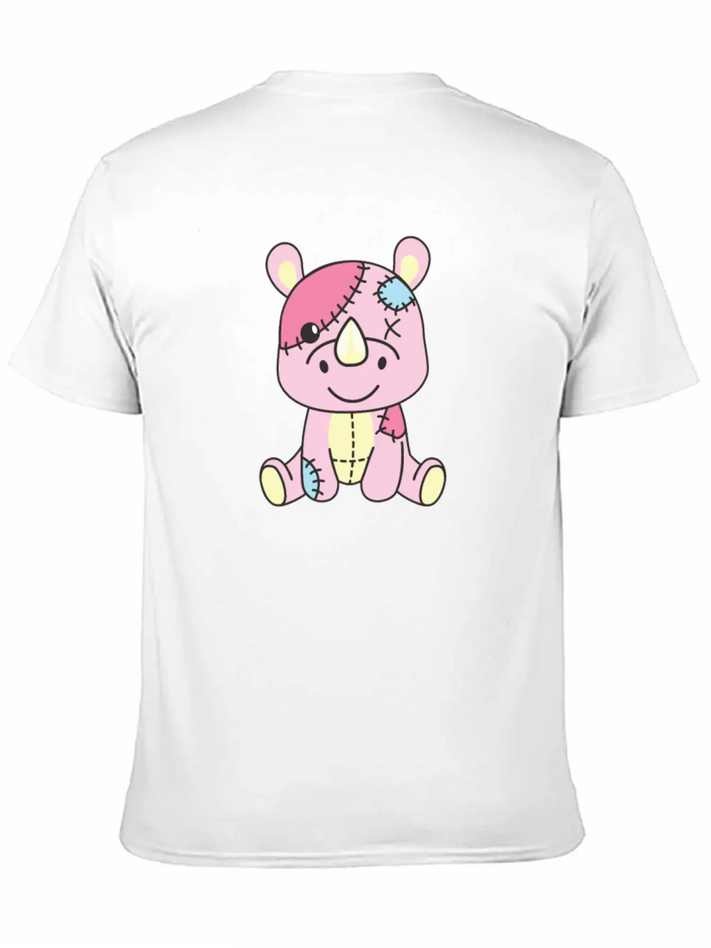 Kawaii Gothic Rhinoceros Pastel Gothic Goth Essential Cotton Tee For Daily Outfits – Unisex Style