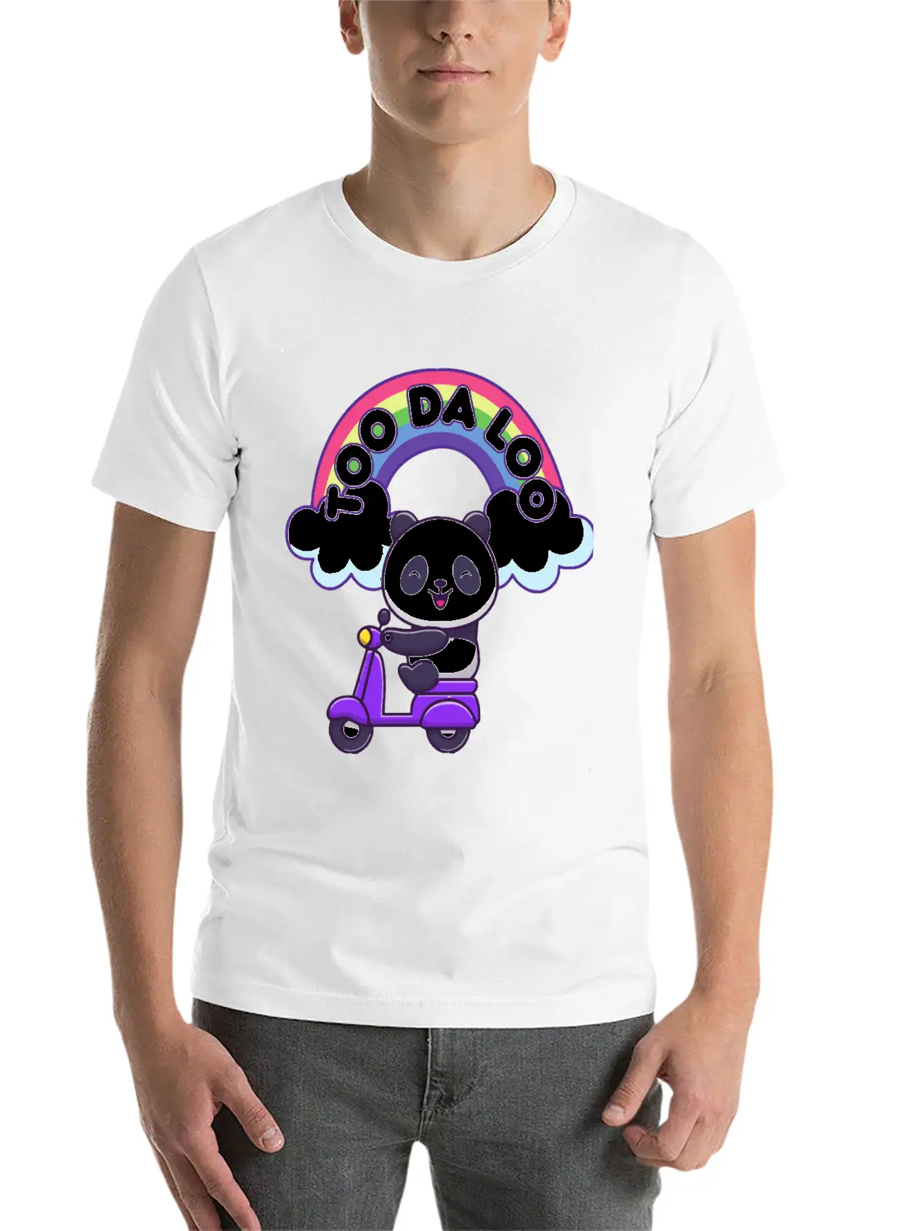 Kawaii Panda Breathable Soft Cotton T-Shirt – Timeless Casual Look
