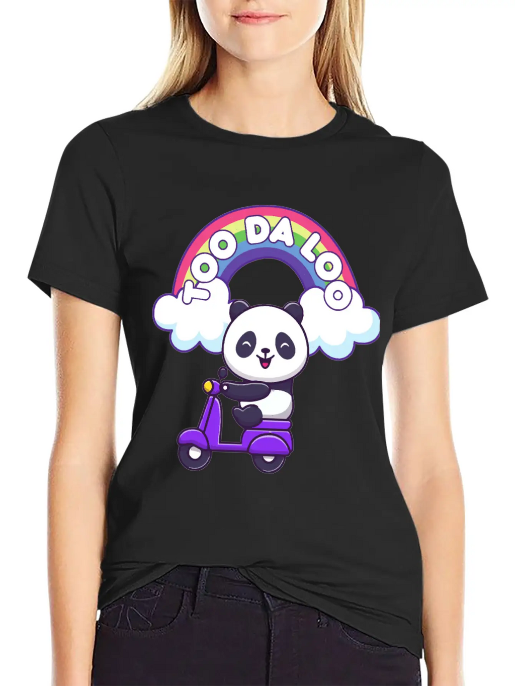 Kawaii Panda Breathable Soft Cotton T-Shirt – Timeless Casual Look
