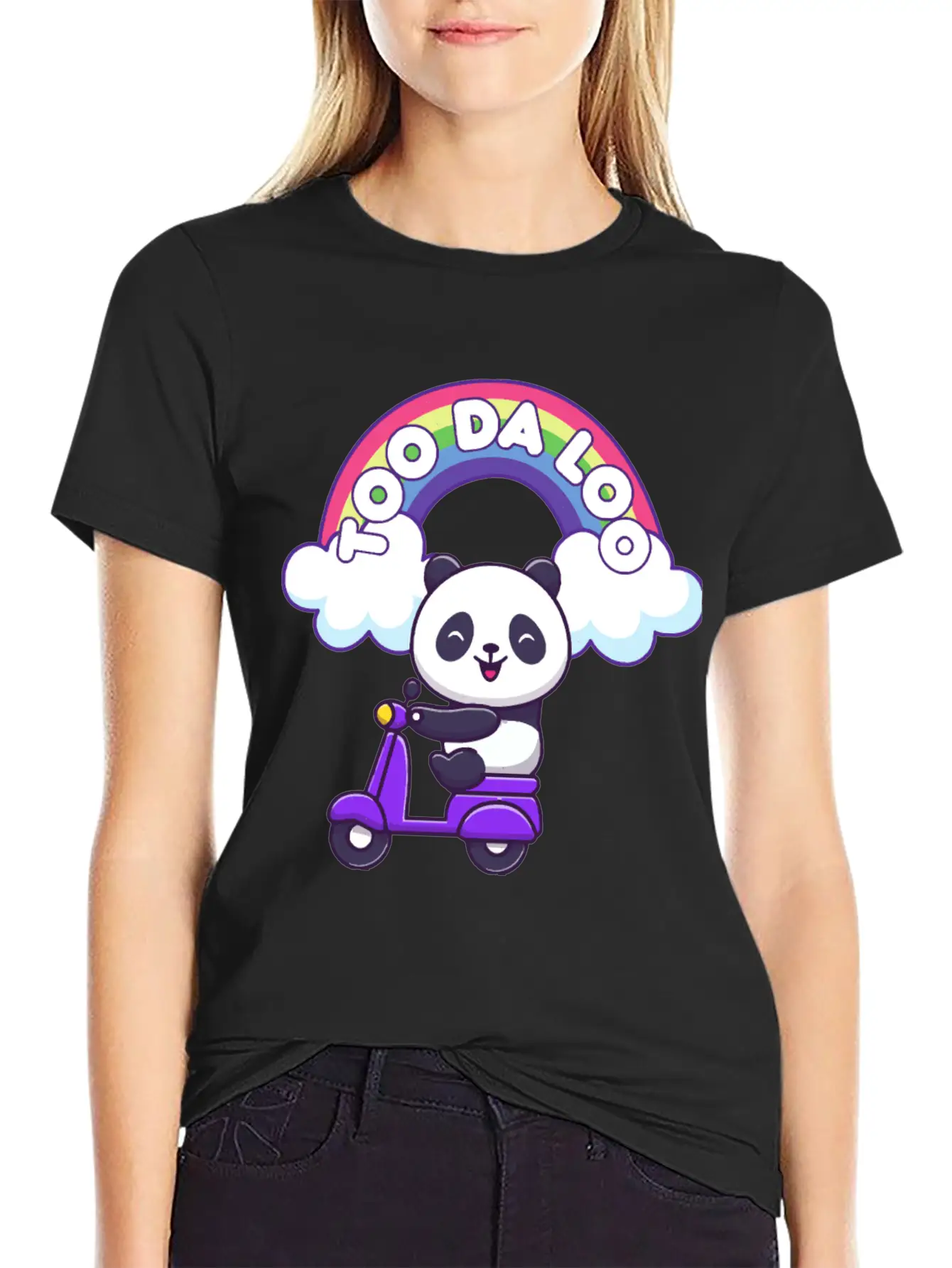 Kawaii Panda Breathable Soft Cotton T-Shirt – Timeless Casual Look