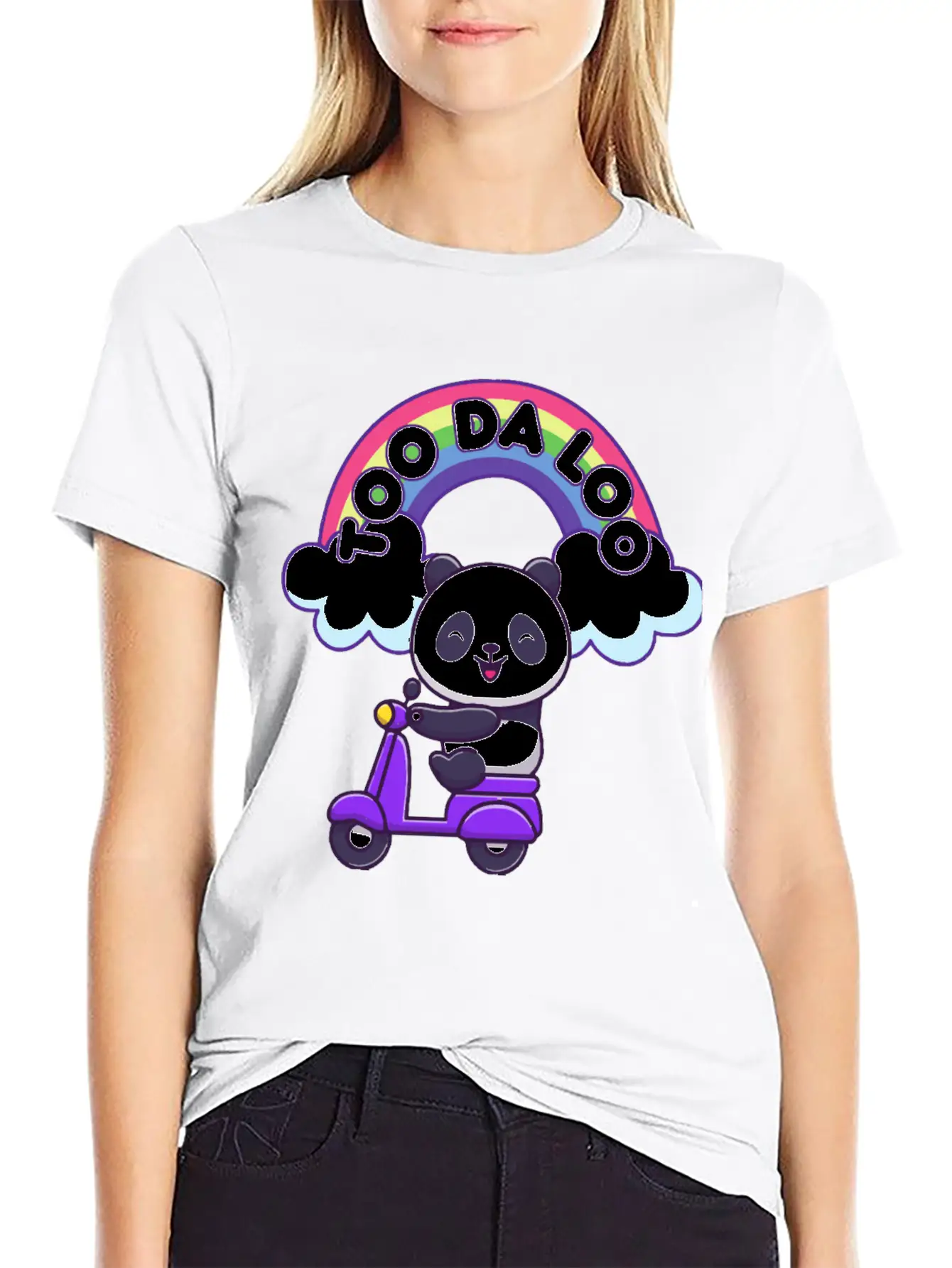 Kawaii Panda Breathable Soft Cotton T-Shirt – Timeless Casual Look