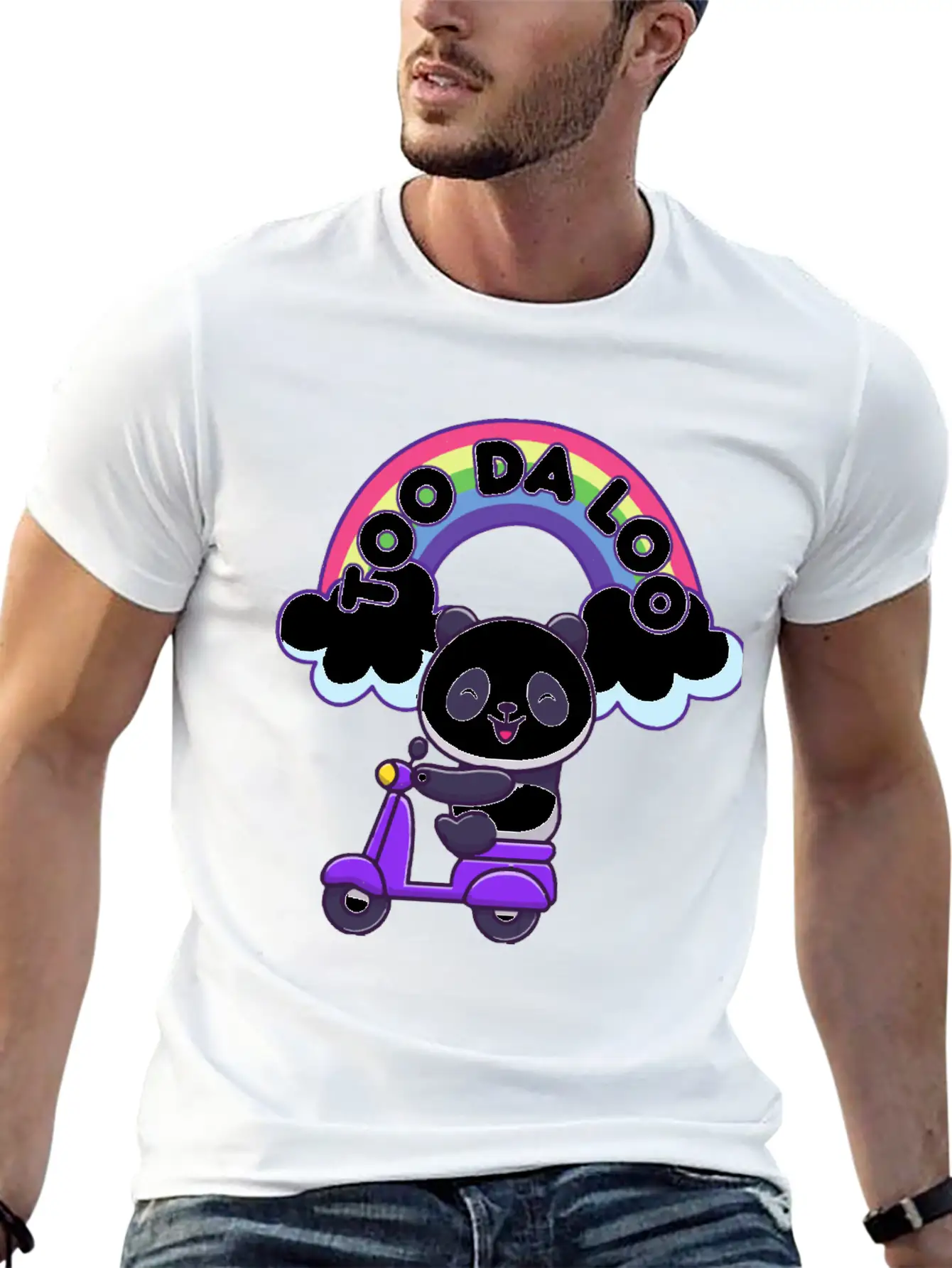 Kawaii Panda Breathable Soft Cotton T-Shirt – Timeless Casual Look
