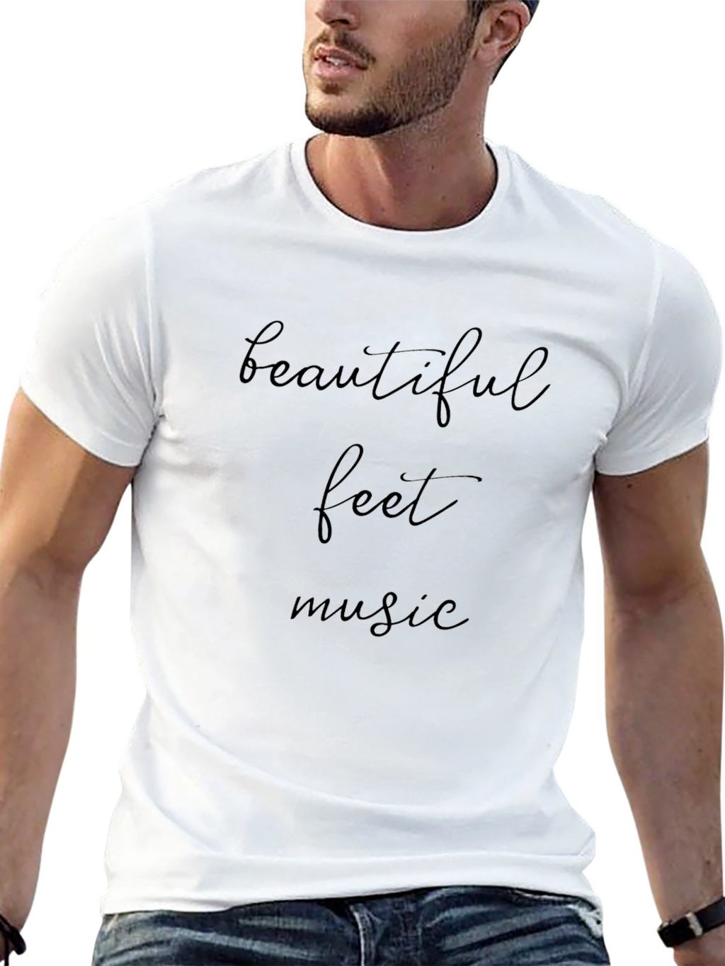 Beautiful Feet Music Black T-Shirt