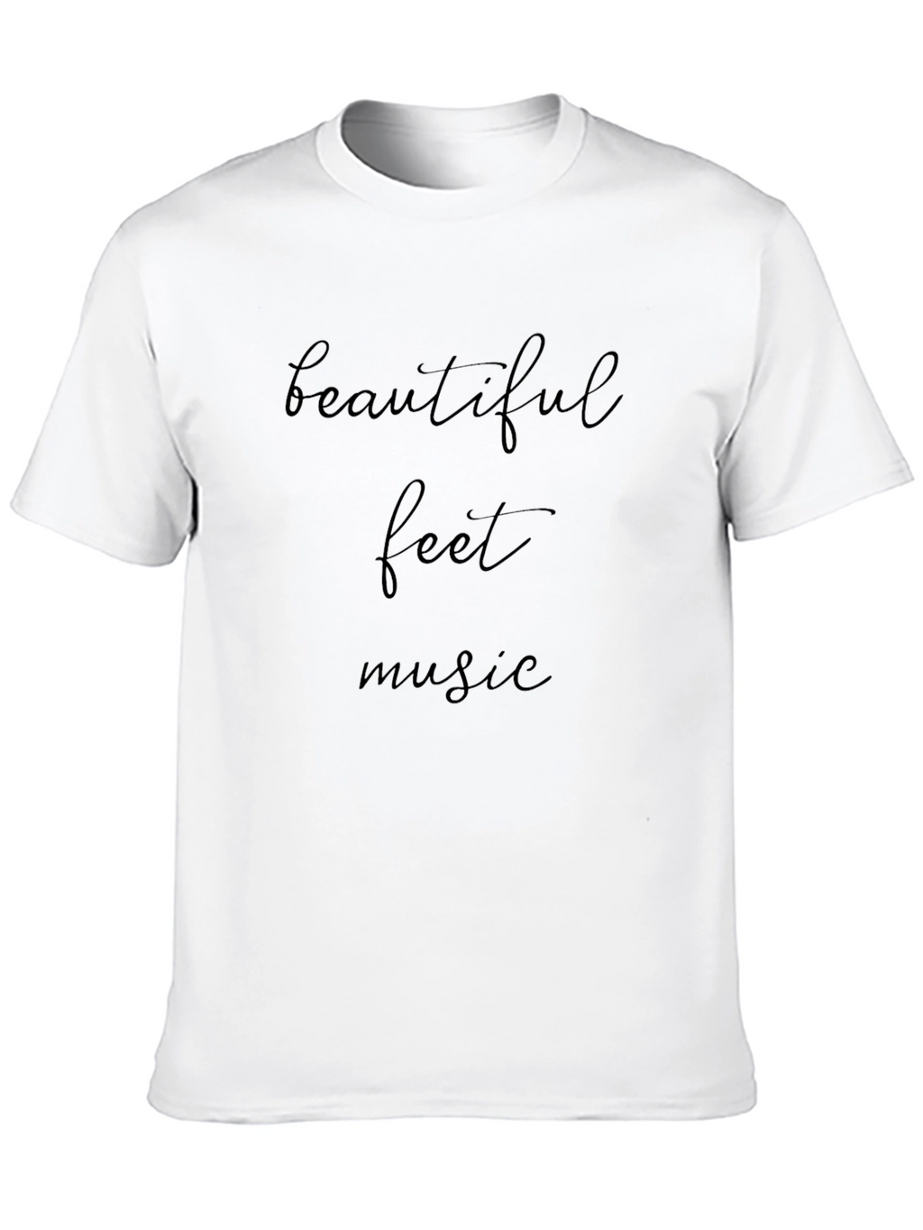 Beautiful Feet Music Black T-Shirt