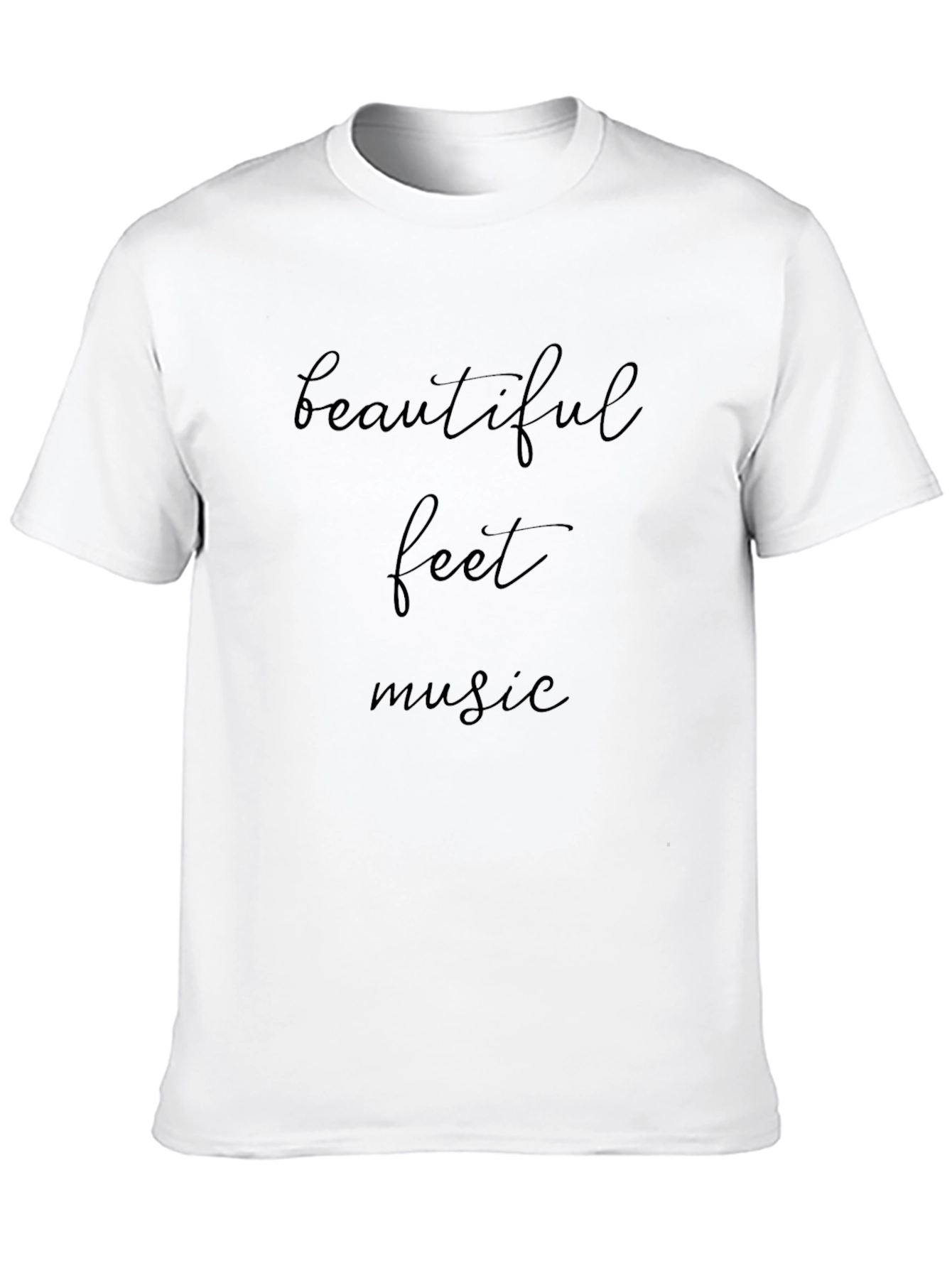 Beautiful Feet Music Black T-Shirt