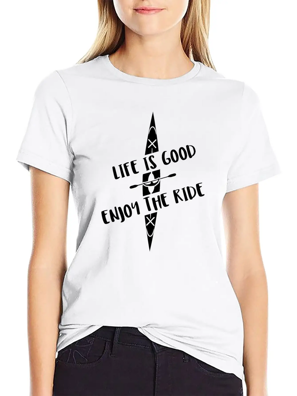 Kayak Kayaking Boat Canoe Water Sports Rafting Casual Graphic T-Shirt – Simple And Comfortable Daily Wear