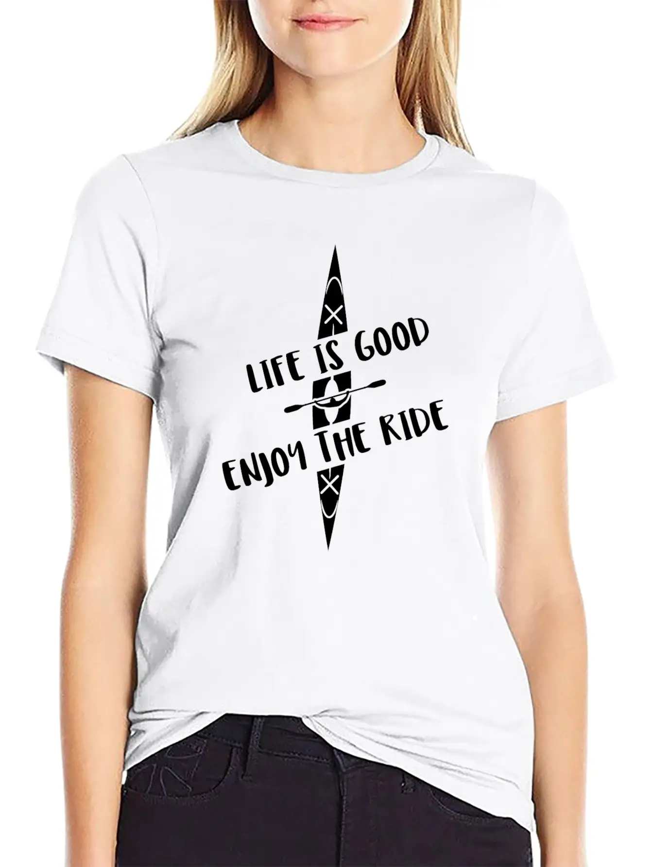 Kayak Kayaking Boat Canoe Water Sports Rafting Casual Graphic T-Shirt – Simple And Comfortable Daily Wear