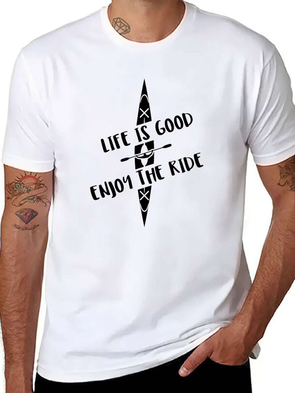 Kayak Kayaking Boat Canoe Water Sports Rafting Casual Graphic T-Shirt – Simple And Comfortable Daily Wear