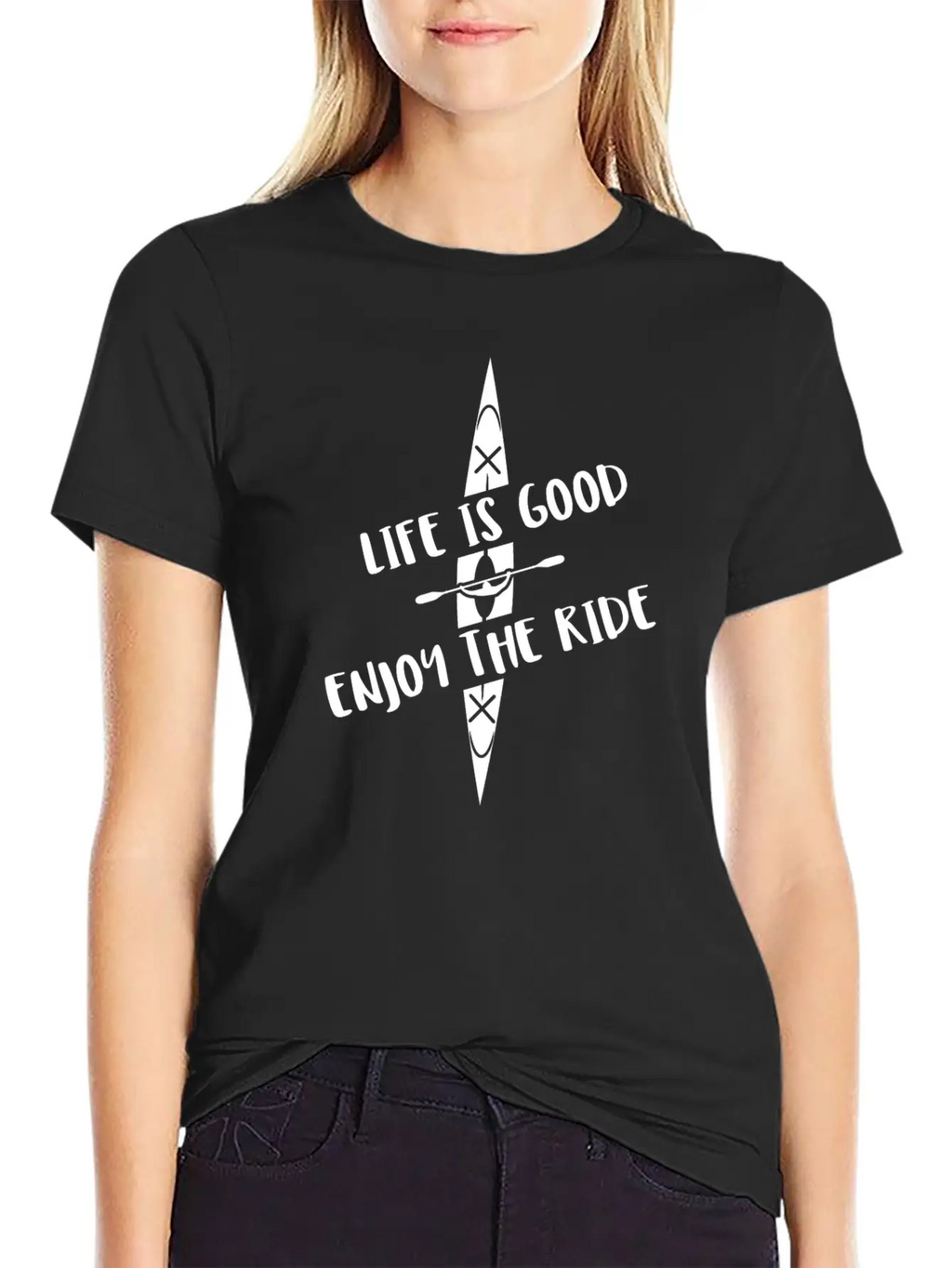 Kayak Kayaking Boat Canoe Water Sports Rafting Casual Graphic T-Shirt – Simple And Comfortable Daily Wear