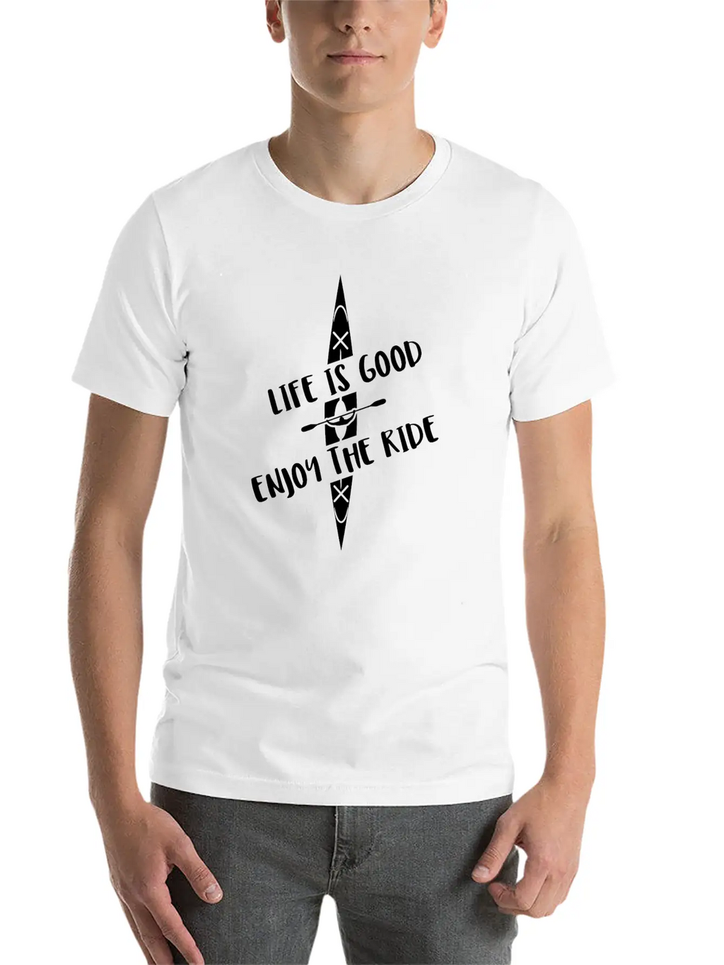 Kayak Kayaking Boat Canoe Water Sports Rafting Casual Graphic T-Shirt – Simple And Comfortable Daily Wear
