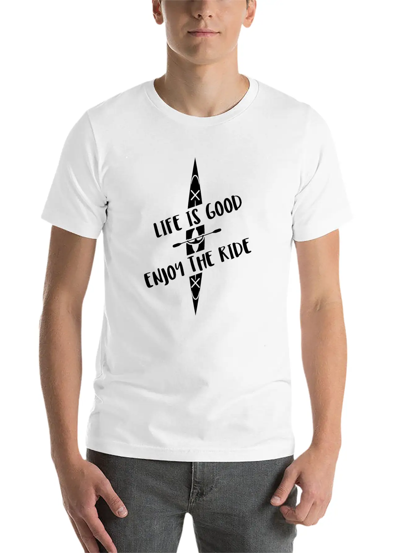 Kayak Kayaking Boat Canoe Water Sports Rafting Casual Graphic T-Shirt – Simple And Comfortable Daily Wear