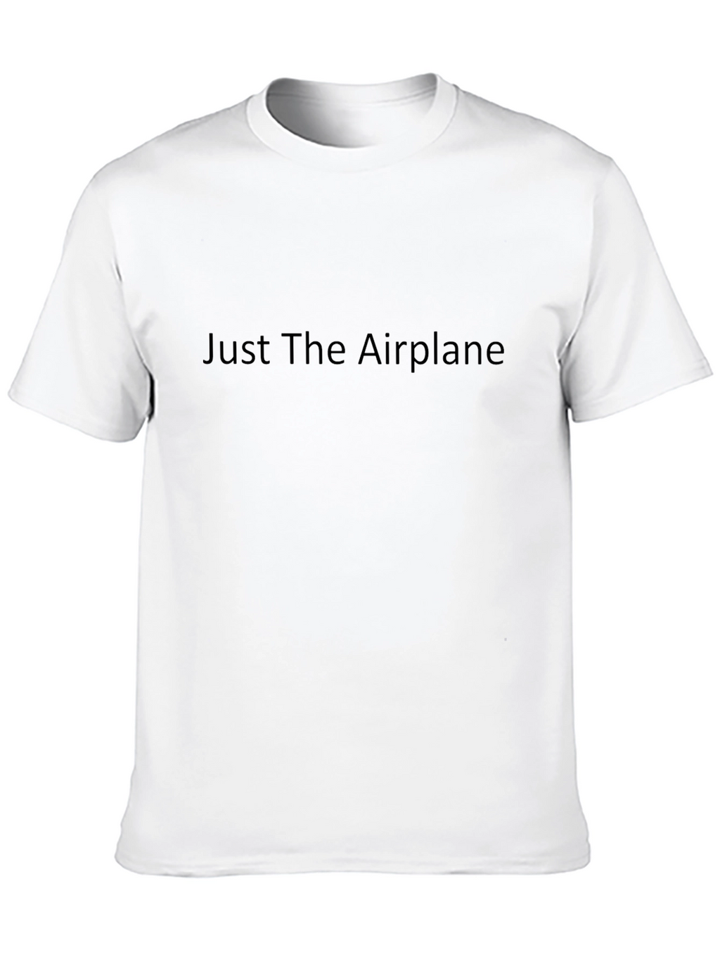 Just The Airplane - Classic Black T-Shirt