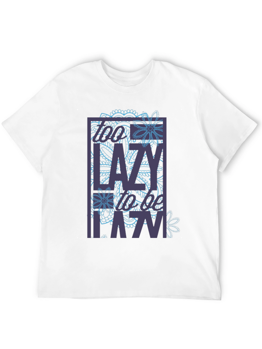 Lazy Floral Graphic T-Shirt