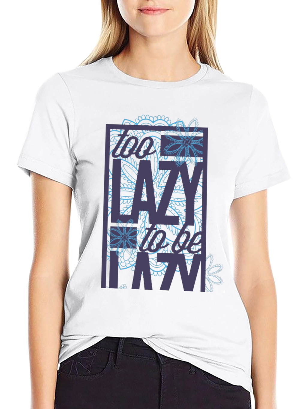 Lazy Floral Graphic T-Shirt