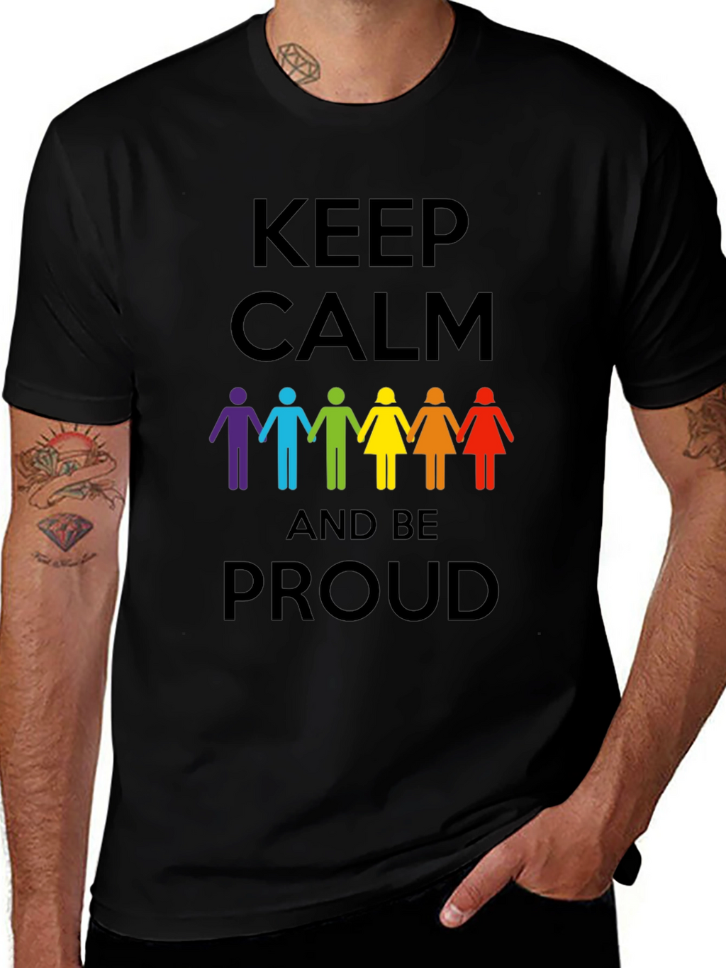 Keep Calm and Be Proud Graphic Tee