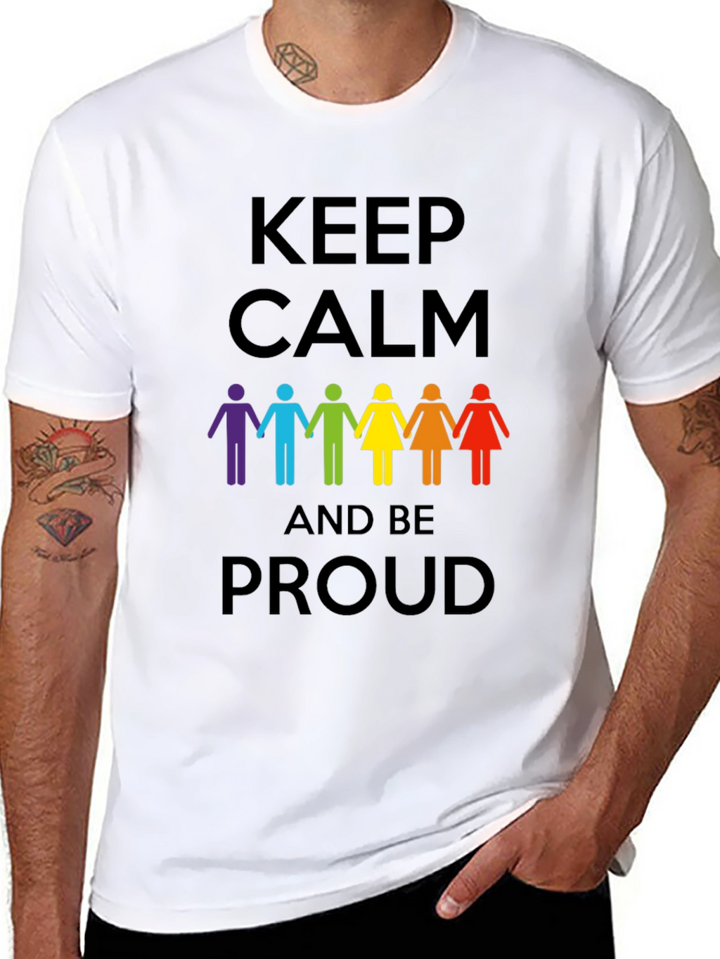 Keep Calm and Be Proud Graphic Tee