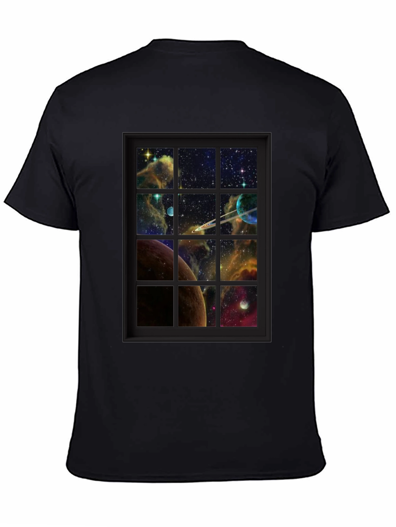 Galaxy Window T-Shirt - Space View Graphic Tee