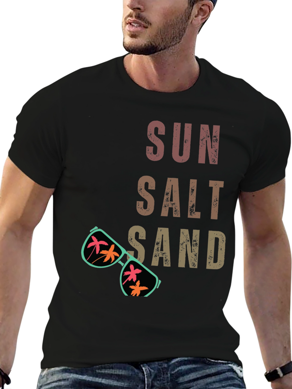 Sun Salt Sand Graphic Tee - Vacation Vibes