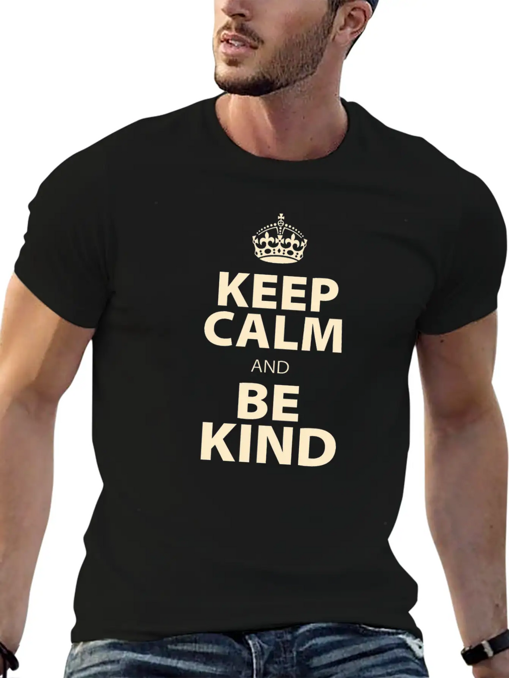 Keep Calm And Be Kind Stylish Everyday T-Shirt – Unisex Basic Cotton Tee