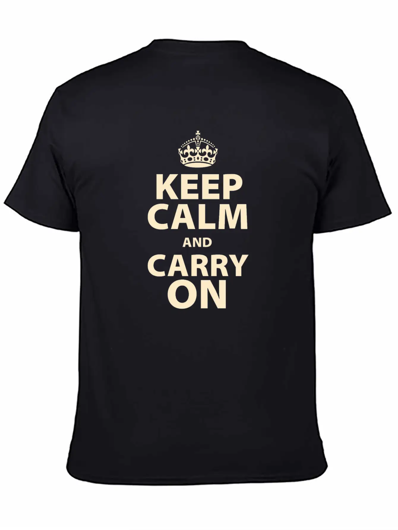 Keep Calm And Carry On Stylish Everyday T-Shirt – Unisex Basic Cotton Tee