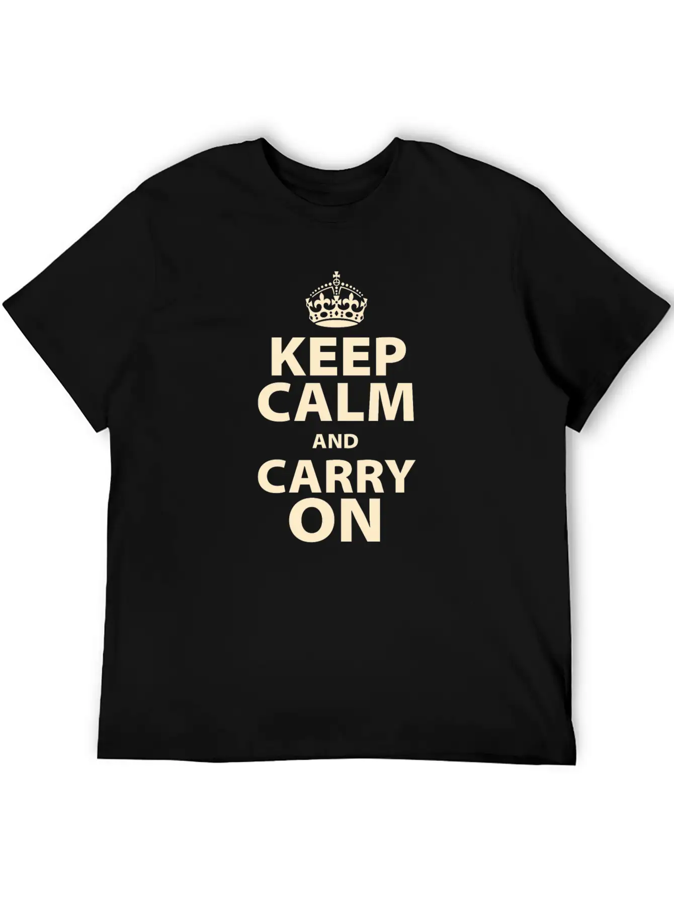 Keep Calm And Carry On Stylish Everyday T-Shirt – Unisex Basic Cotton Tee