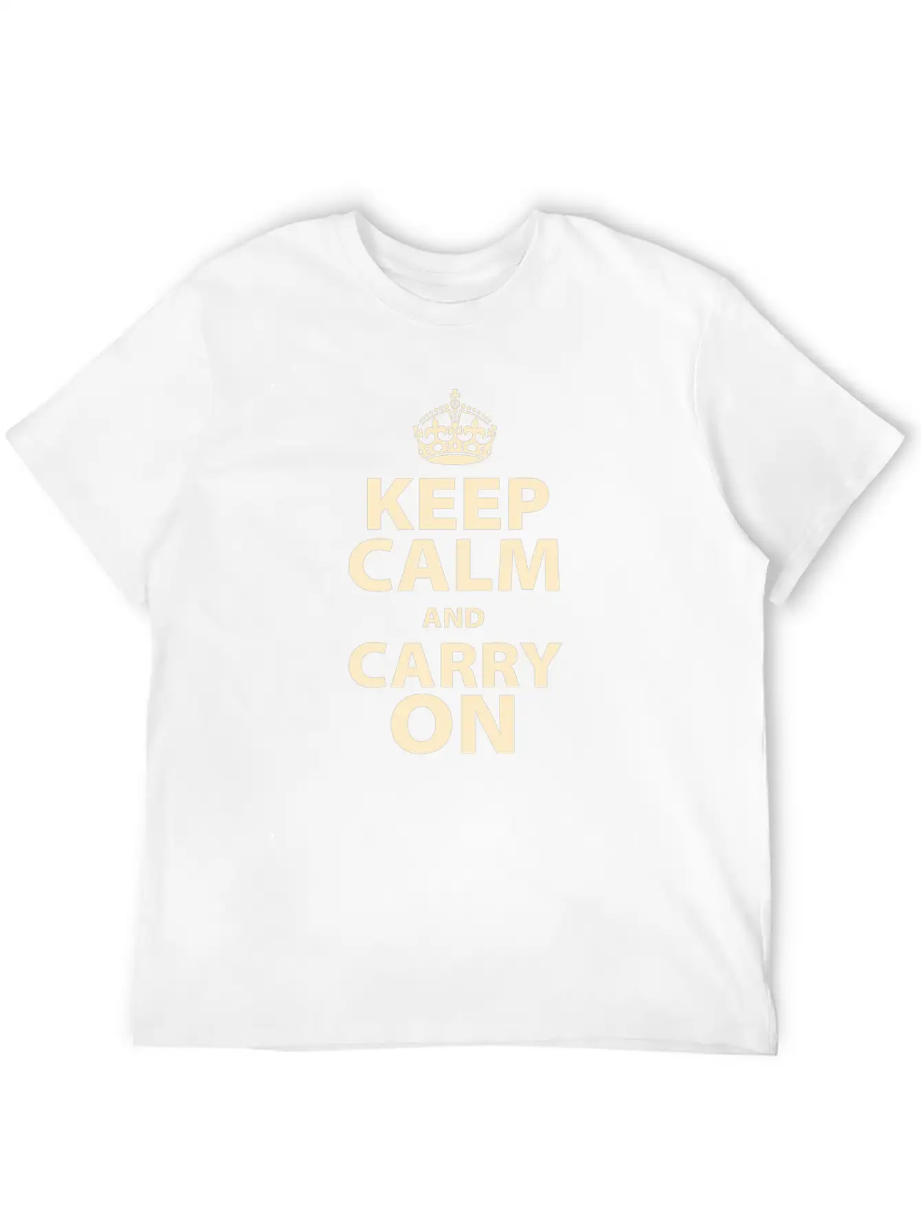 Keep Calm And Carry On Stylish Everyday T-Shirt – Unisex Basic Cotton Tee