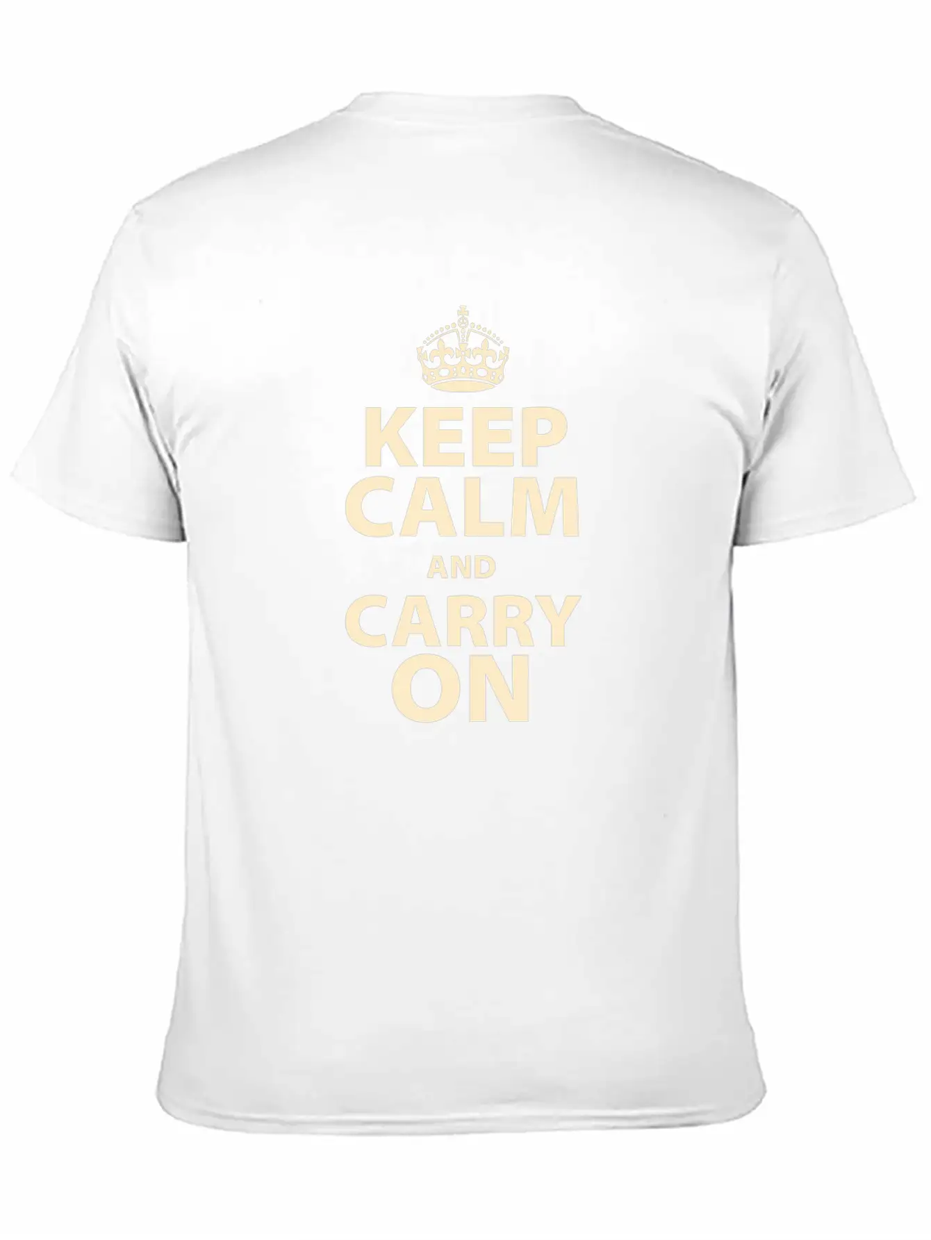 Keep Calm And Carry On Stylish Everyday T-Shirt – Unisex Basic Cotton Tee