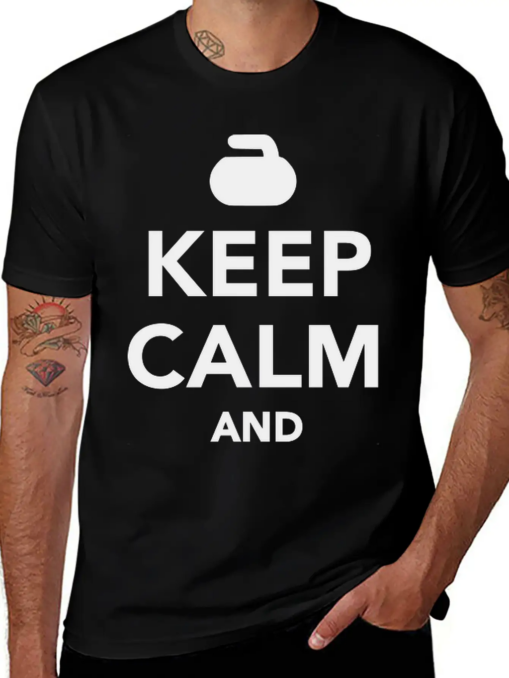 Keep Calm And Curl On Unisex Casual T-Shirt – Clean Design For Daily Comfort
