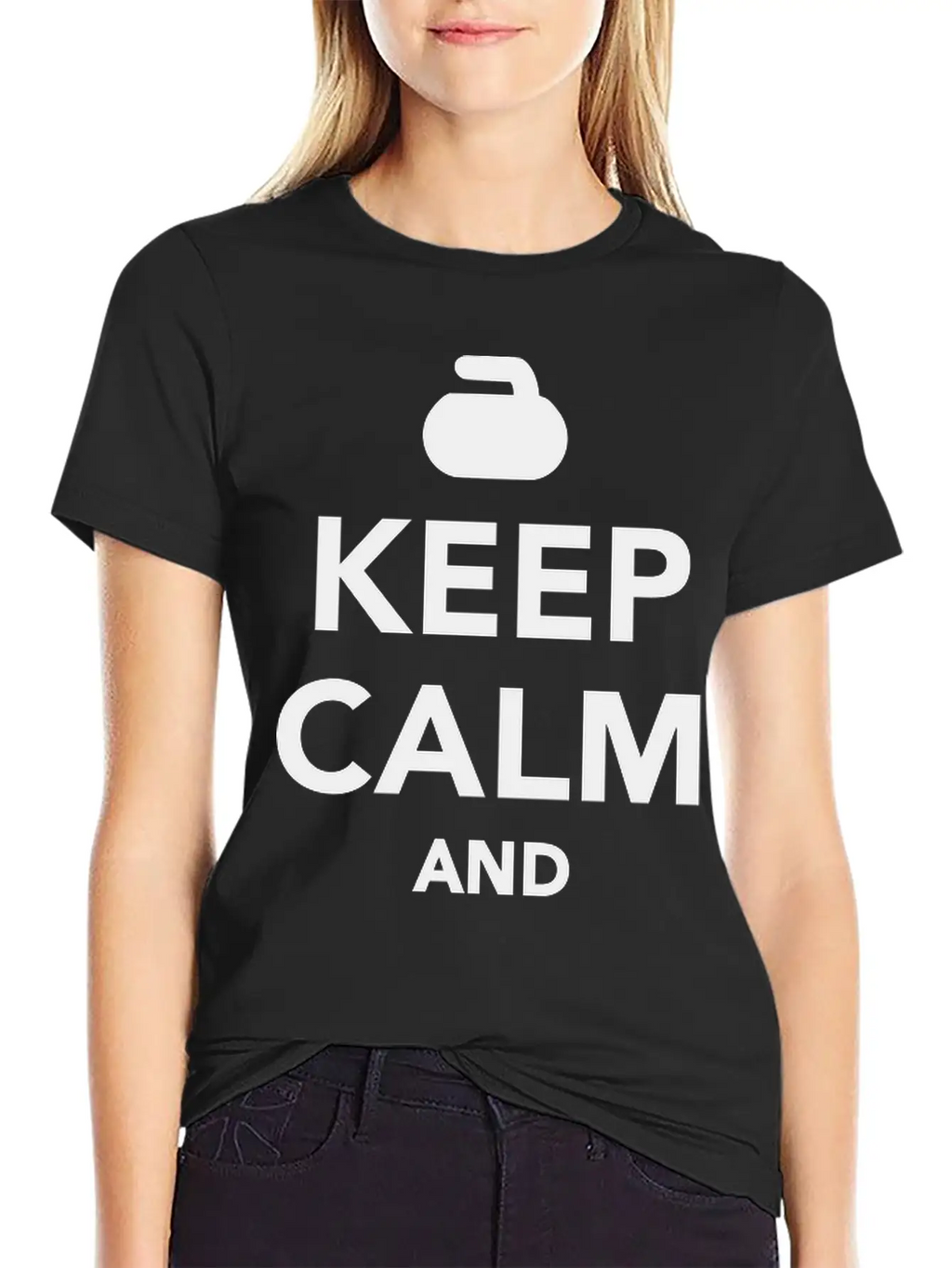 Keep Calm And Curl On Unisex Casual T-Shirt – Clean Design For Daily Comfort