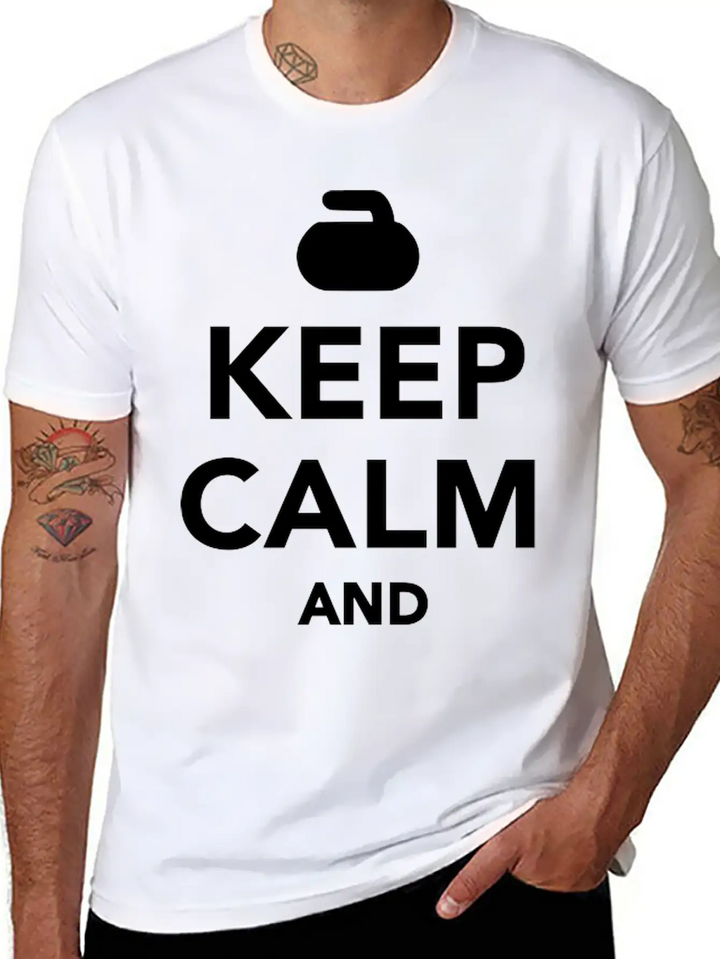 Keep Calm And Curl On Unisex Casual T-Shirt – Clean Design For Daily Comfort