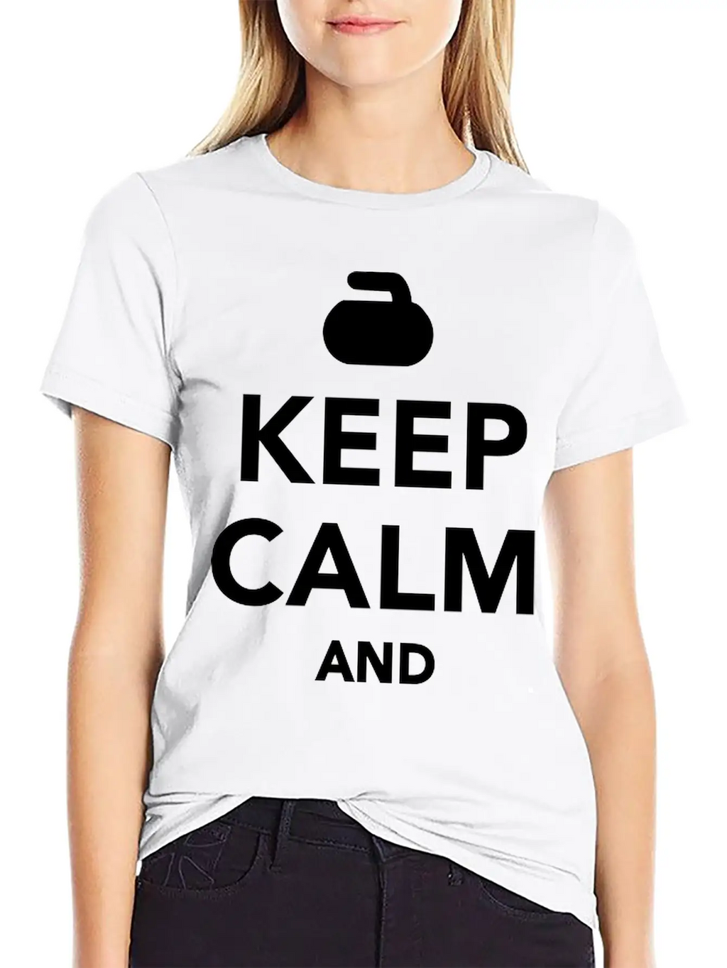 Keep Calm And Curl On Unisex Casual T-Shirt – Clean Design For Daily Comfort
