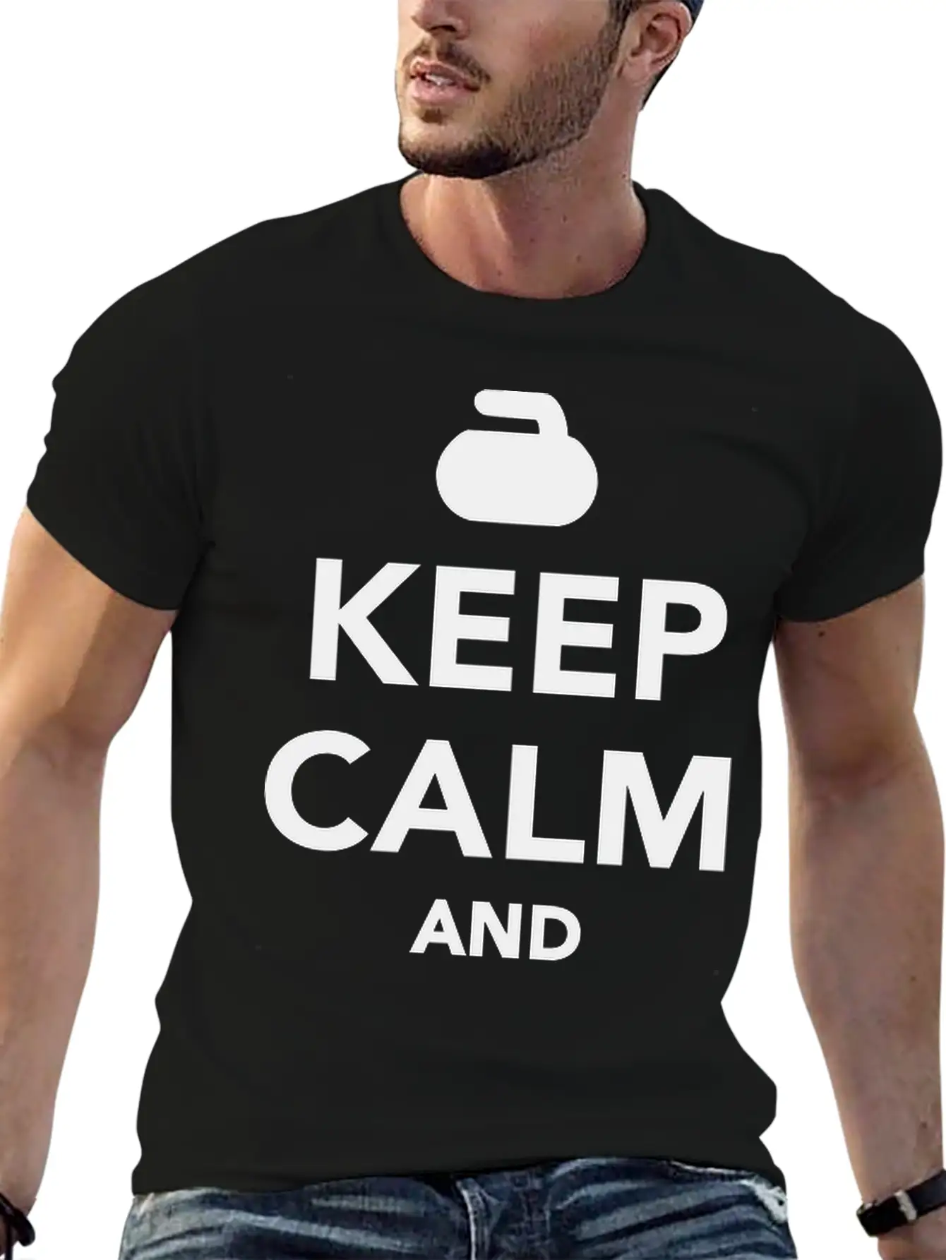 Keep Calm And Curl On Unisex Casual T-Shirt – Clean Design For Daily Comfort