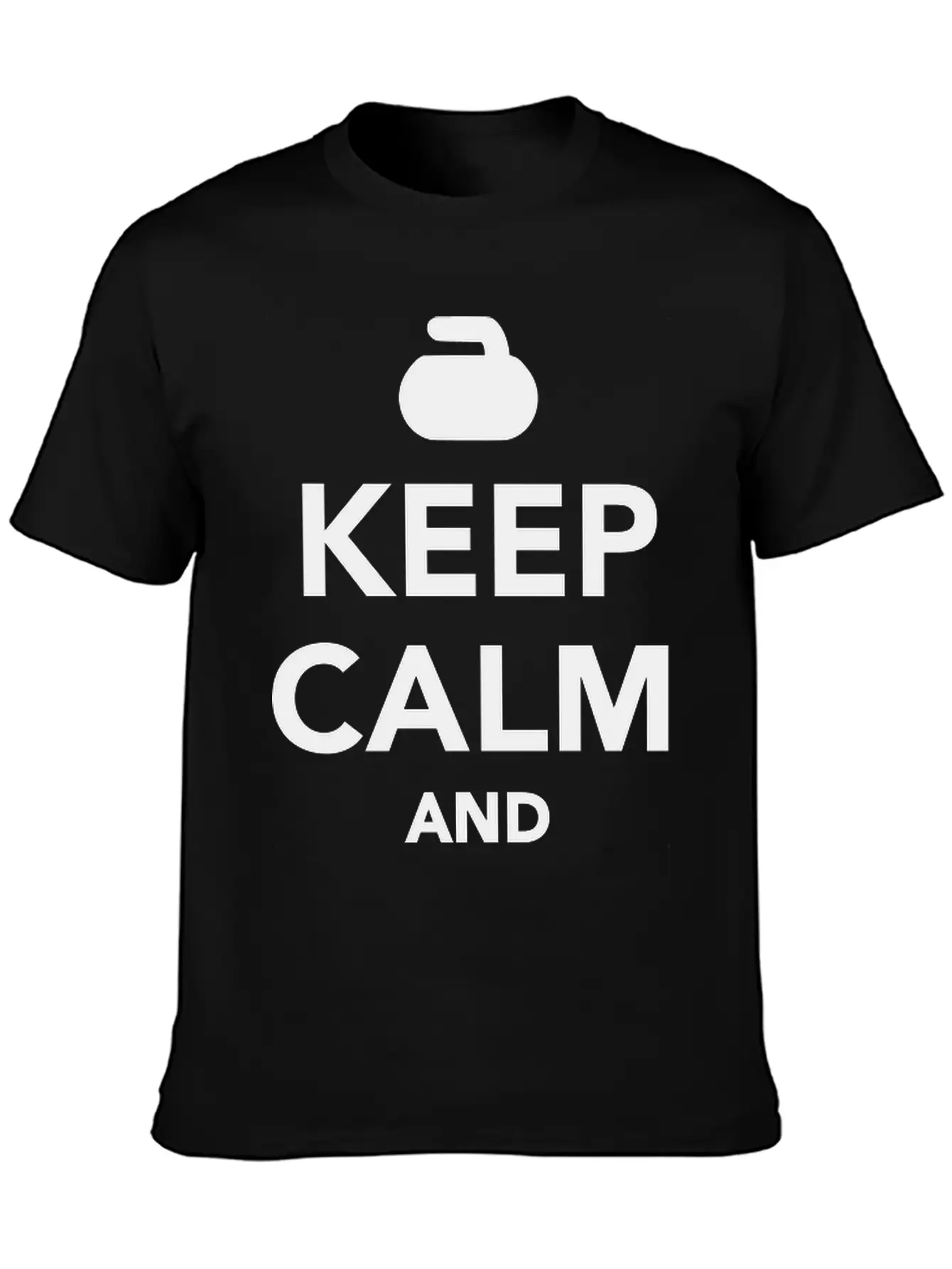 Keep Calm And Curl On Unisex Casual T-Shirt – Clean Design For Daily Comfort