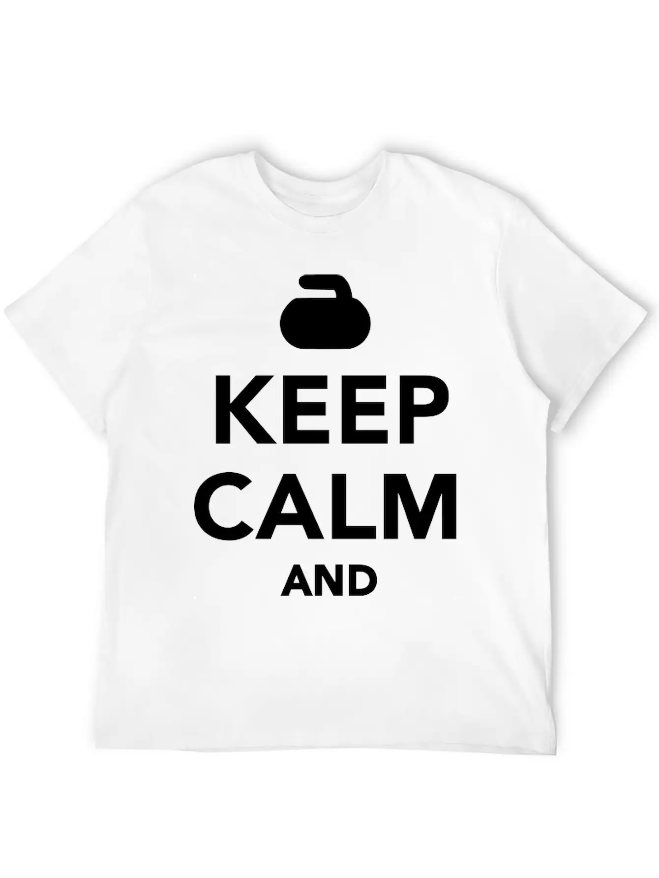 Keep Calm And Curl On Unisex Casual T-Shirt – Clean Design For Daily Comfort