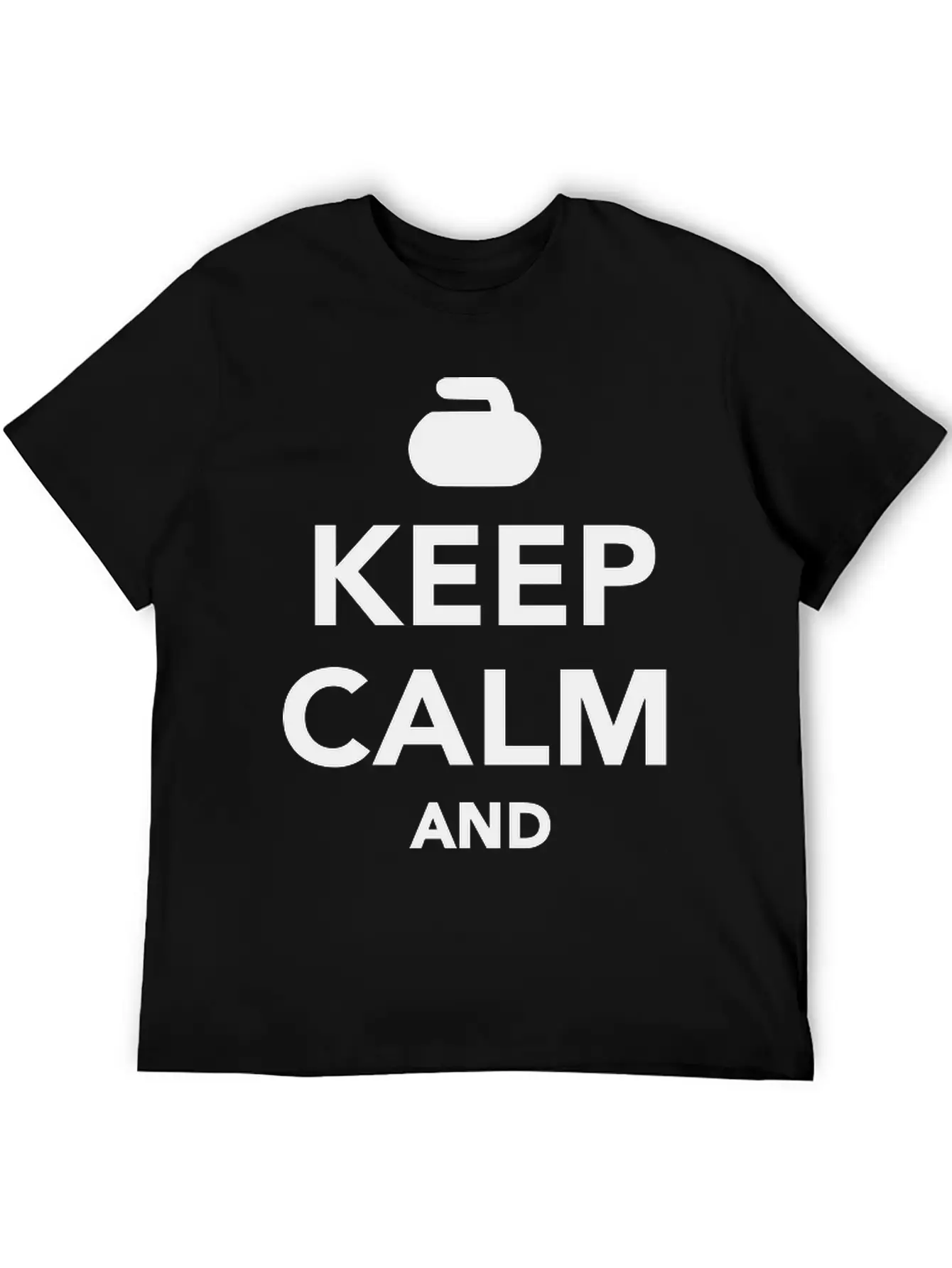 Keep Calm And Curl On Unisex Casual T-Shirt – Clean Design For Daily Comfort