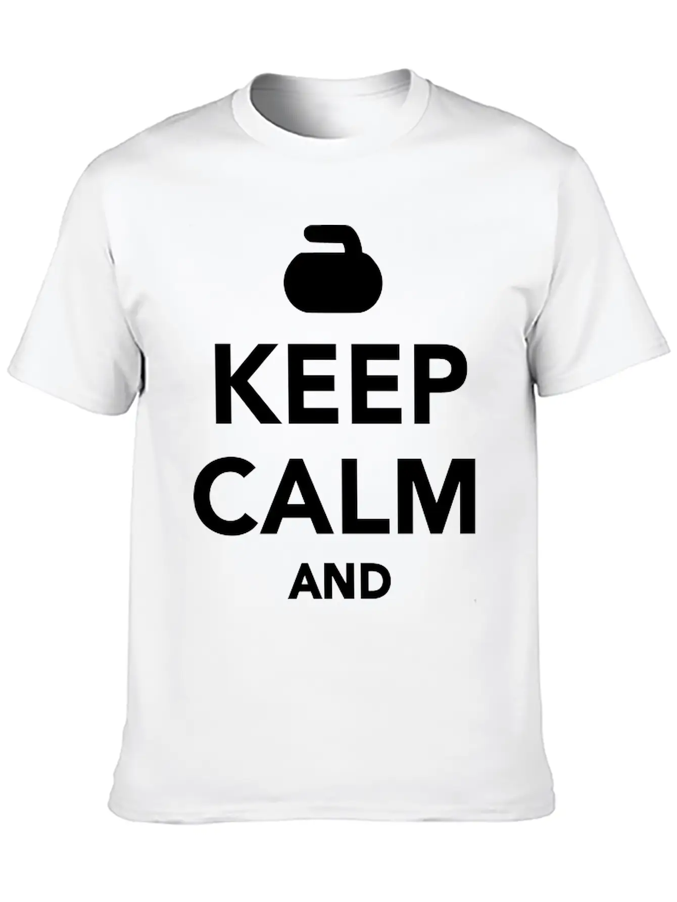 Keep Calm And Curl On Unisex Casual T-Shirt – Clean Design For Daily Comfort