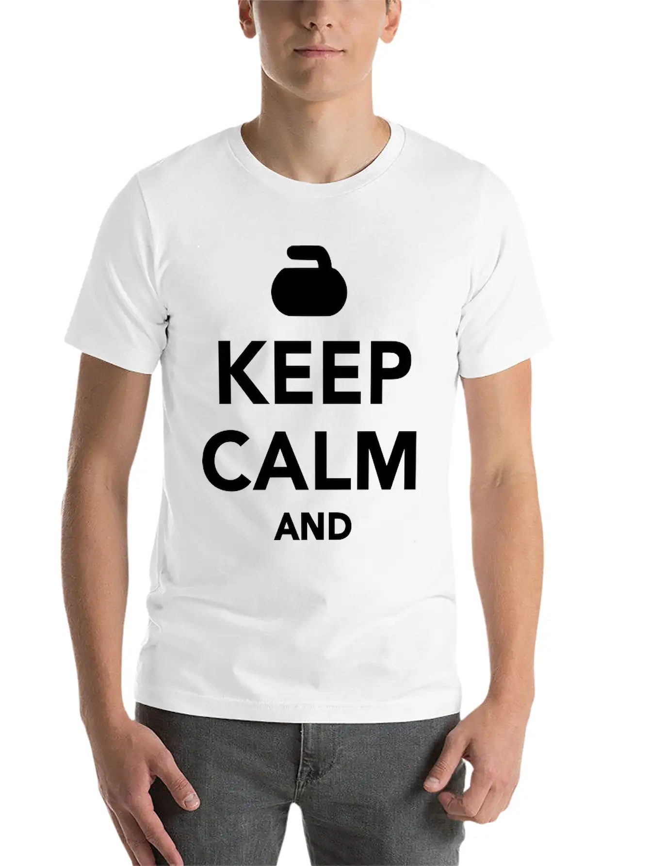 Keep Calm And Curl On Unisex Casual T-Shirt – Clean Design For Daily Comfort