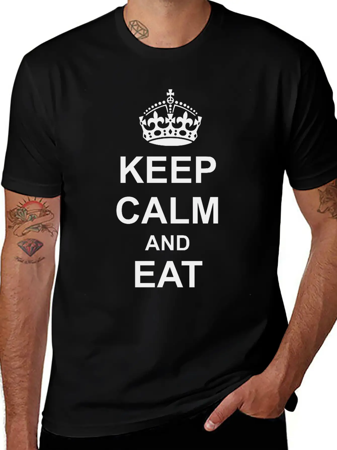 Keep Calm And Eat Cookies Casual Graphic T-Shirt – Simple And Comfortable Daily Wear