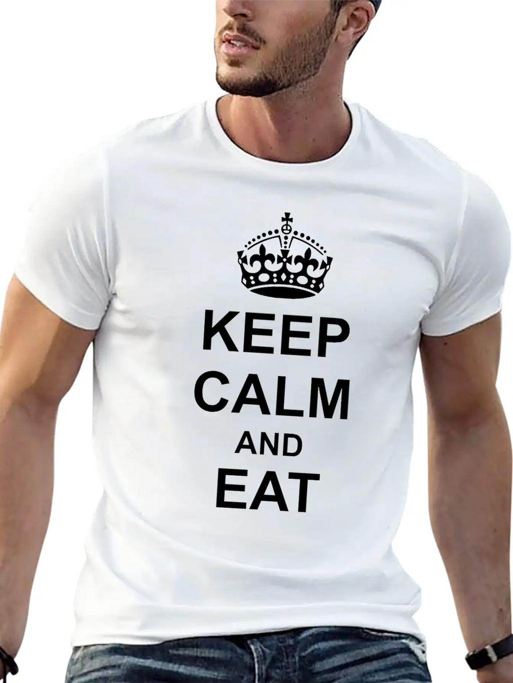 Keep Calm And Eat Cookies Casual Graphic T-Shirt – Simple And Comfortable Daily Wear