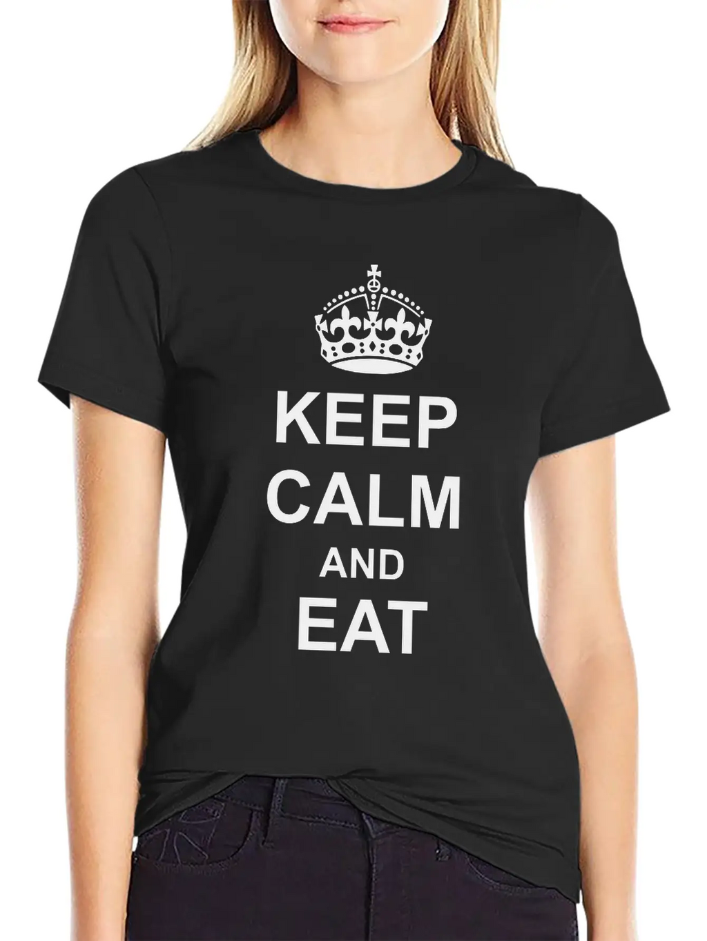 Keep Calm And Eat Cookies Casual Graphic T-Shirt – Simple And Comfortable Daily Wear