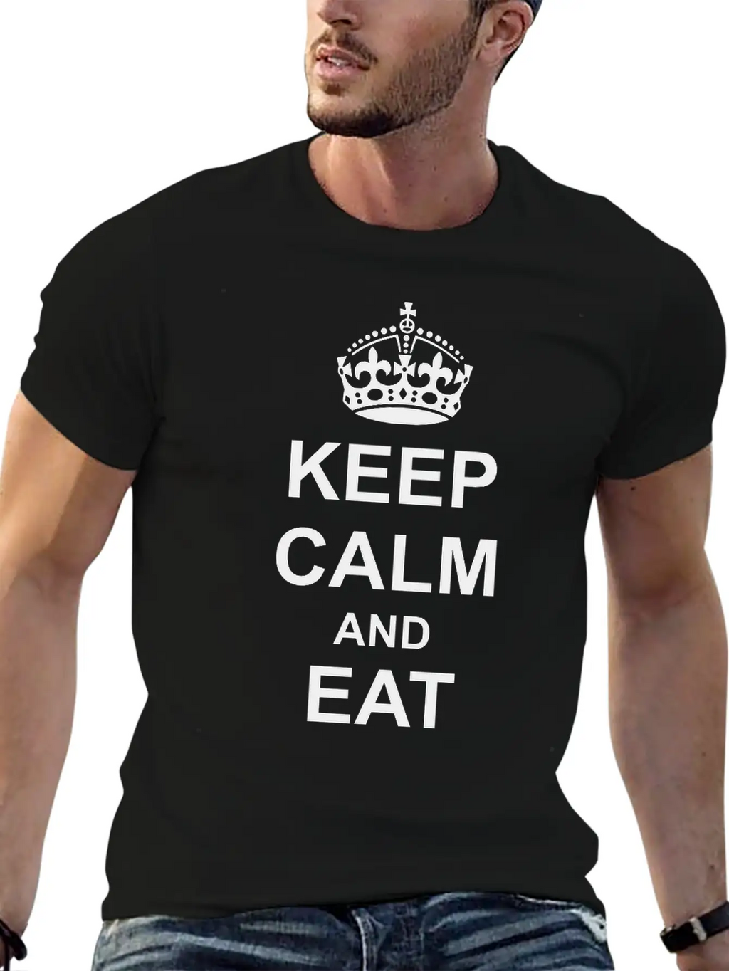 Keep Calm And Eat Cookies Casual Graphic T-Shirt – Simple And Comfortable Daily Wear