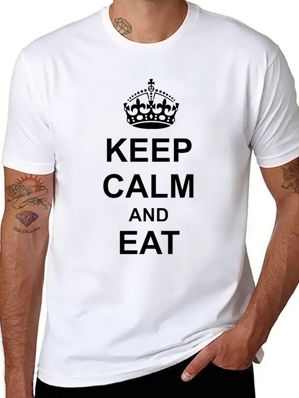 Keep Calm And Eat Cookies Casual Graphic T-Shirt – Simple And Comfortable Daily Wear