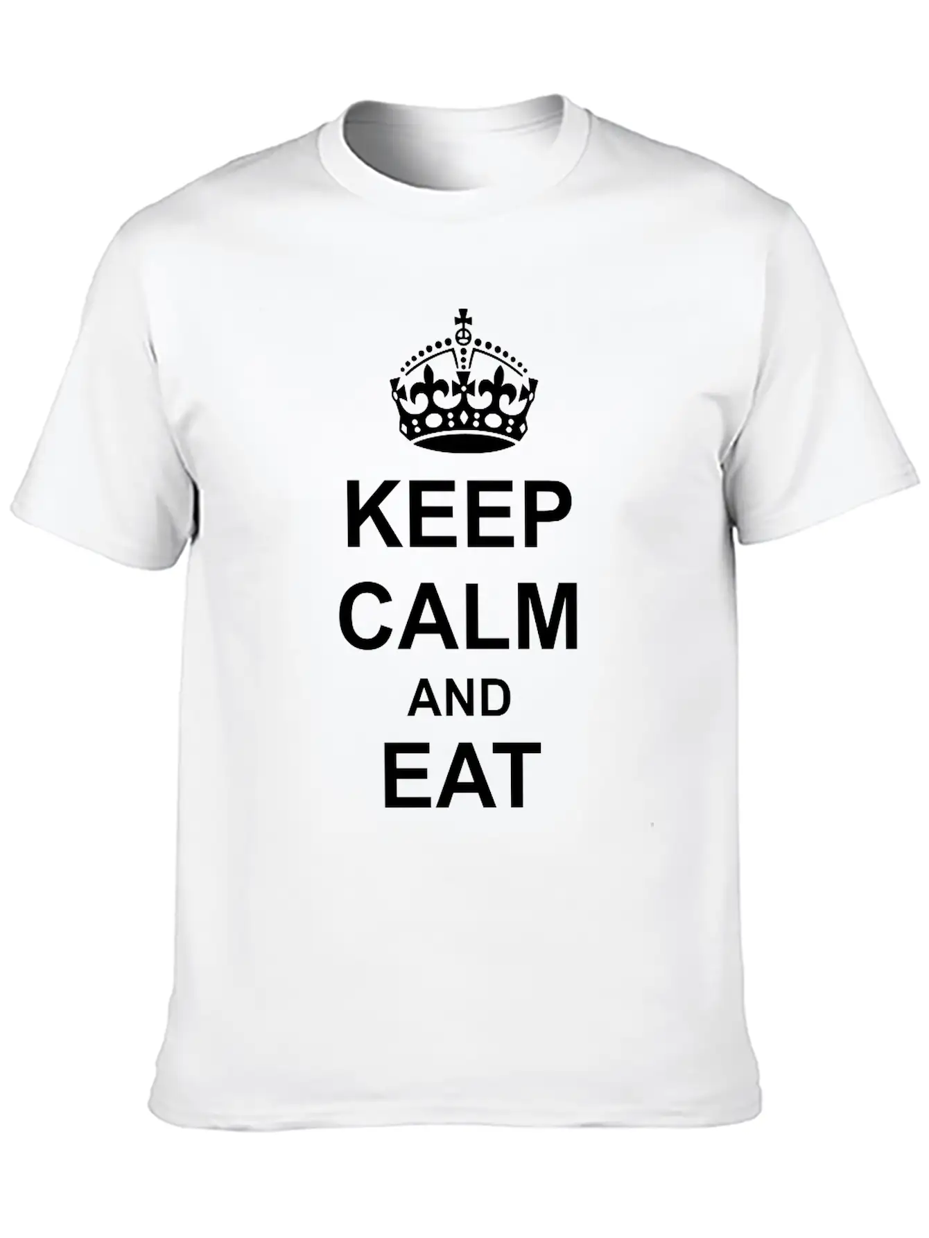 Keep Calm And Eat Cookies Casual Graphic T-Shirt – Simple And Comfortable Daily Wear