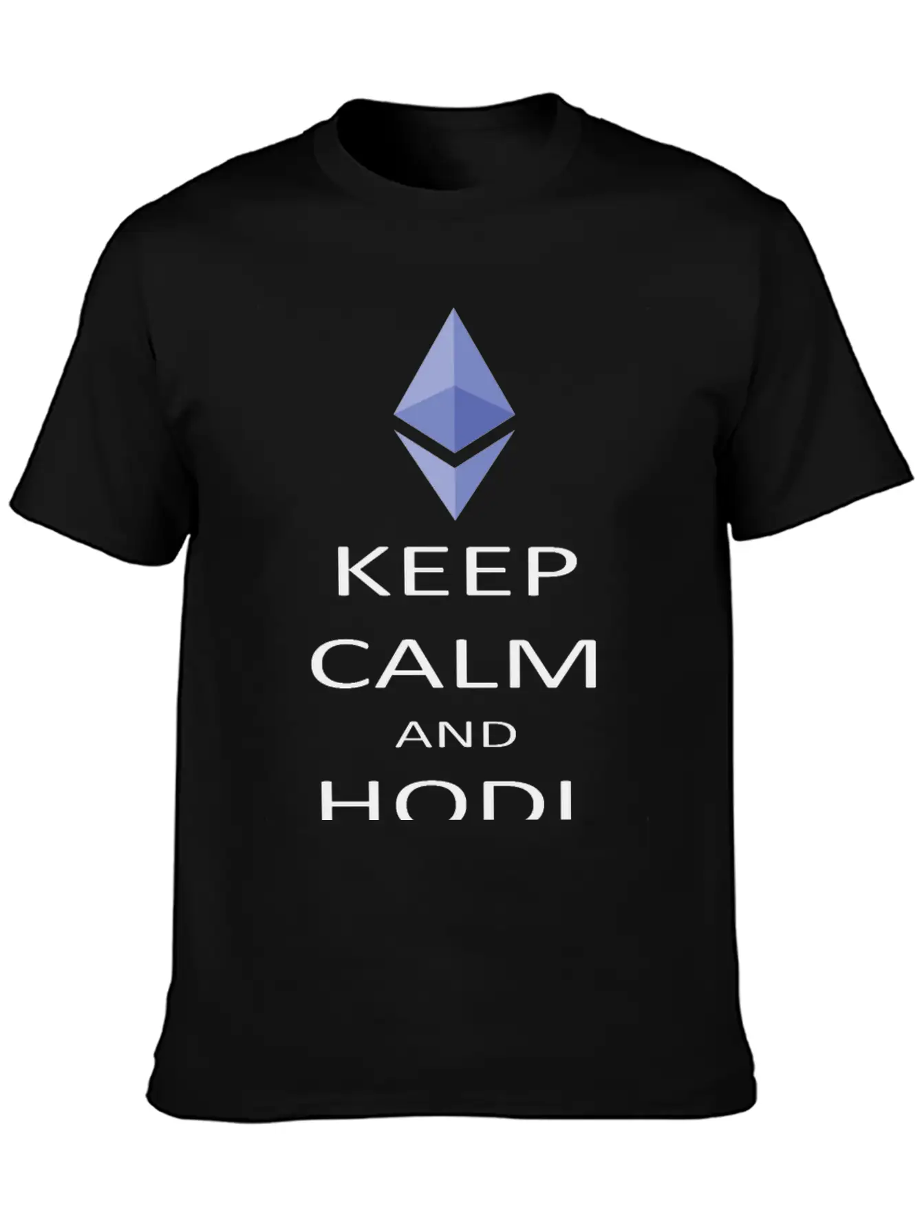 Keep Calm And Hodl Ethereum Breathable Soft Cotton T-Shirt – Timeless Casual Look